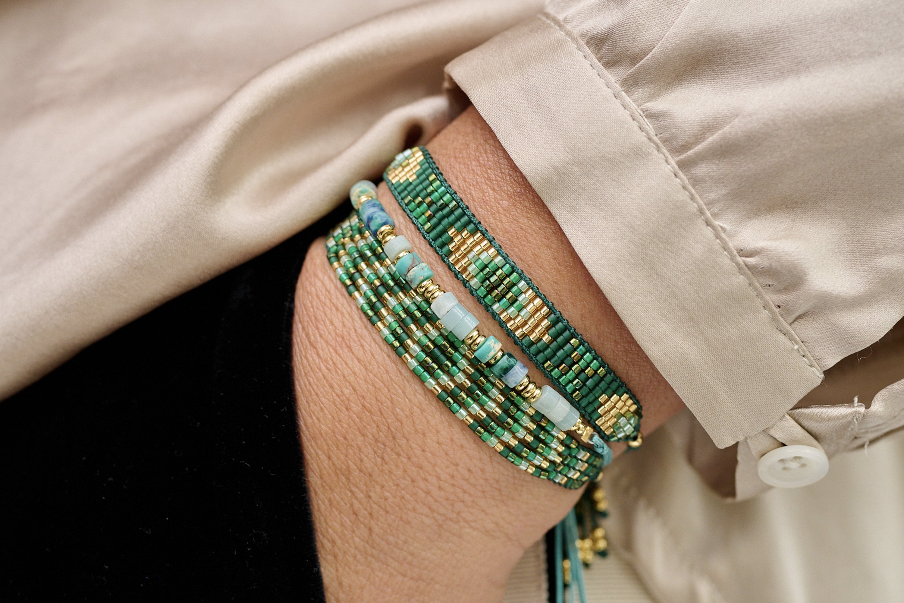 Rayne Blue Gold Gemstone Bracelet