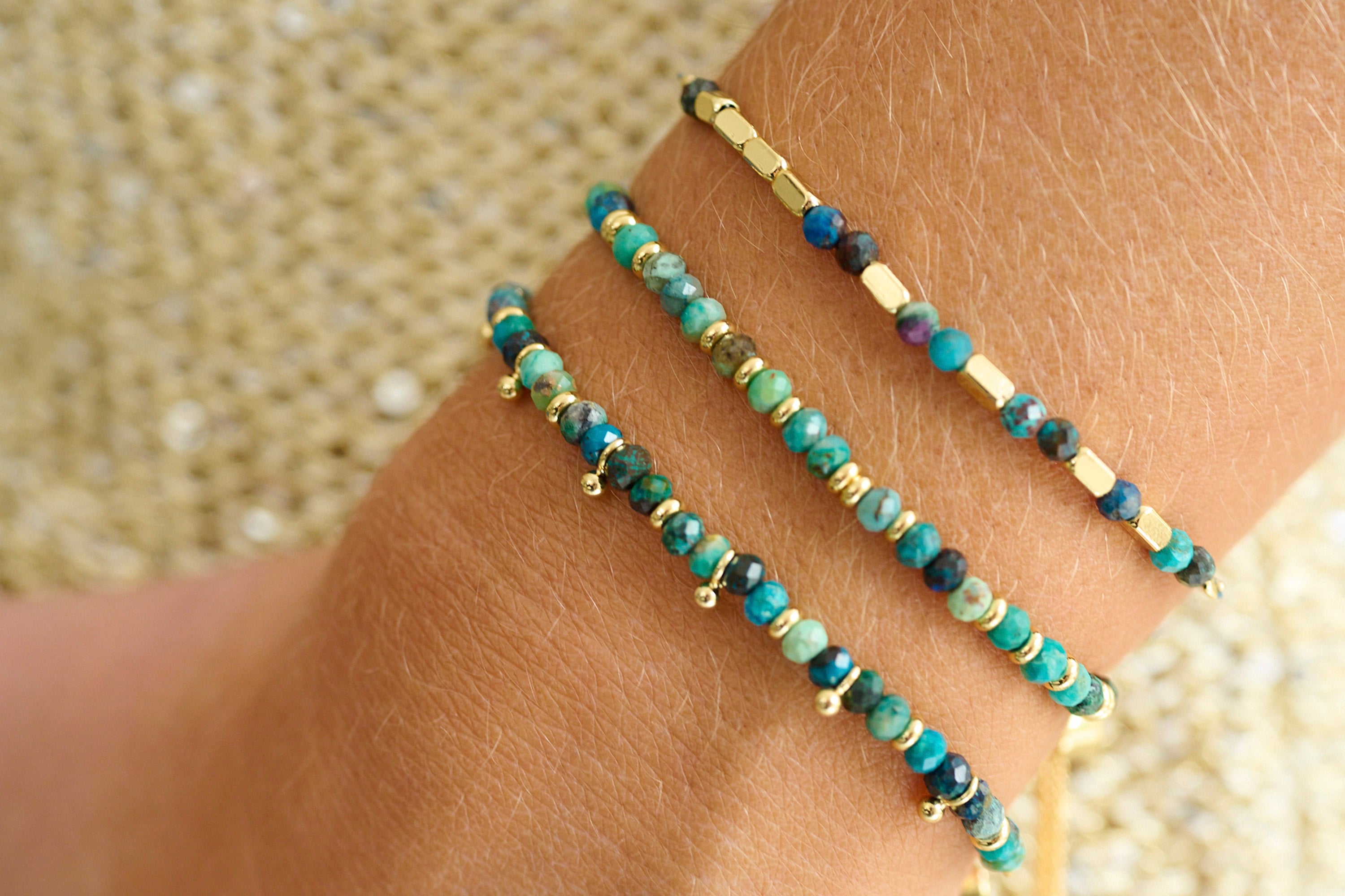 Serenity Azurite Bracelet Stack