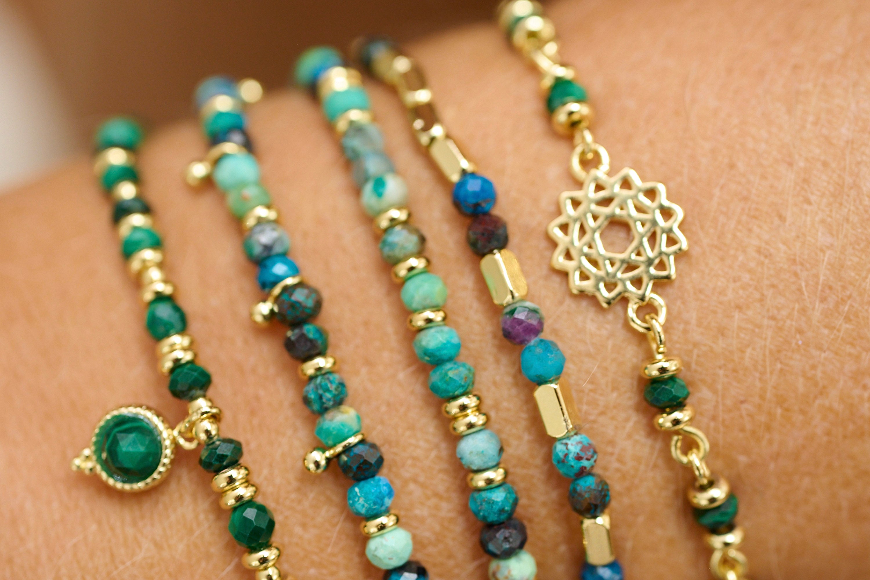 Intuition Azurite Gold Bracelet