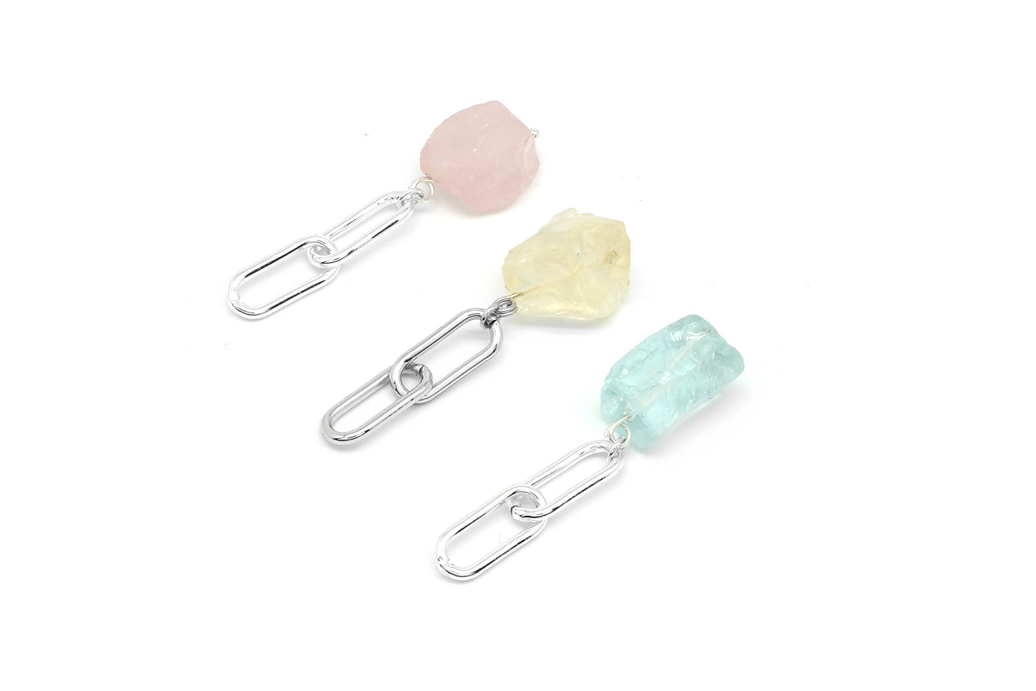 2 Link Silver Stone Extender Aqua