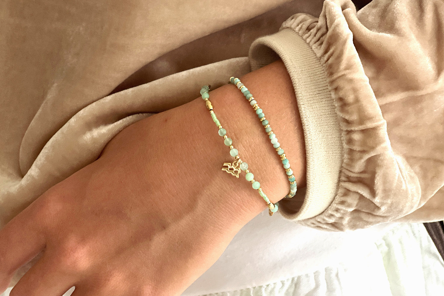 Zodiac Aquarius Bracelet Stack