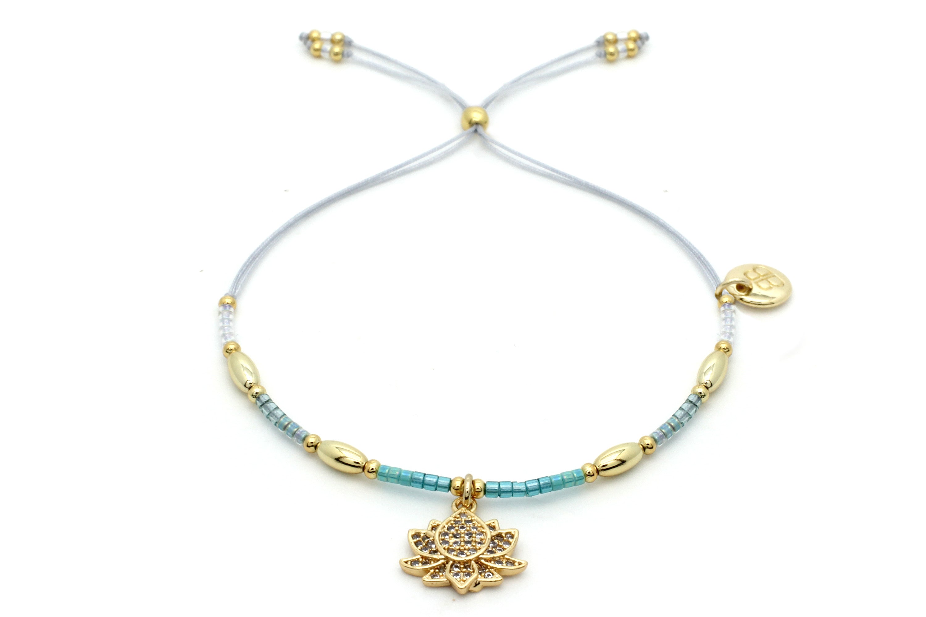 Candelaria Blue Friendship Gold Bracelet