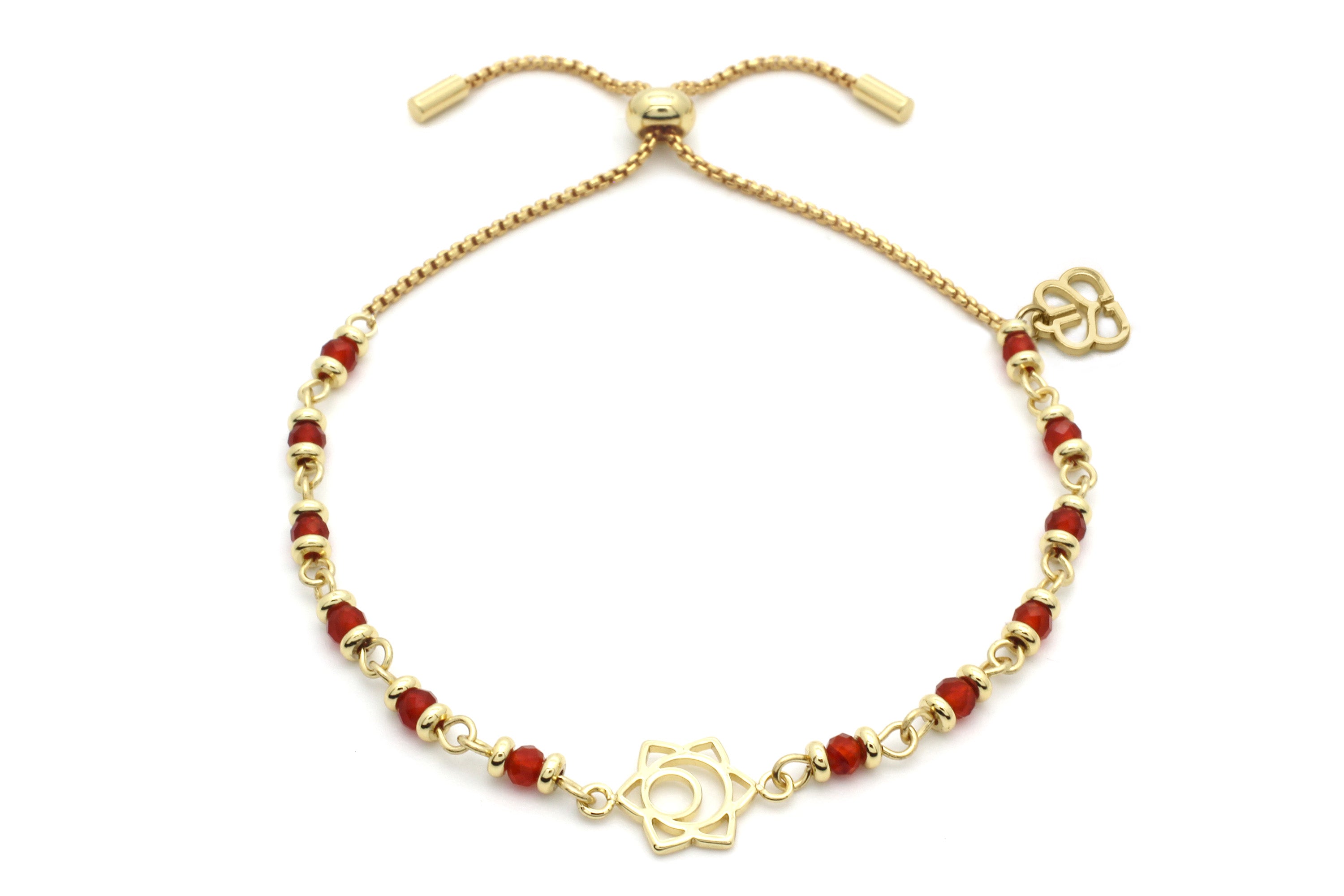 Sacral Chakra Gemstone Bracelet Gold