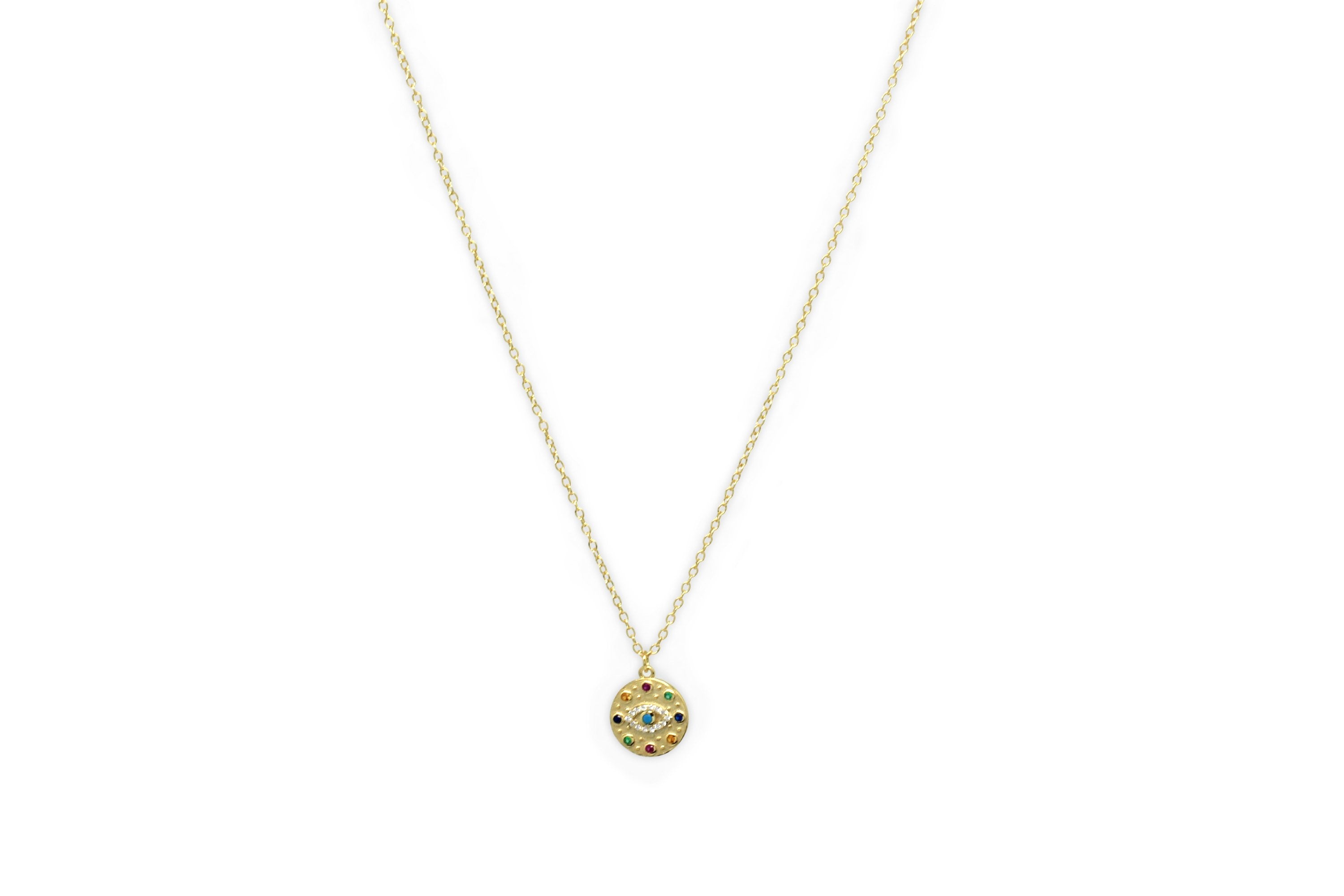 Bramble Gold Evil Eye Necklace