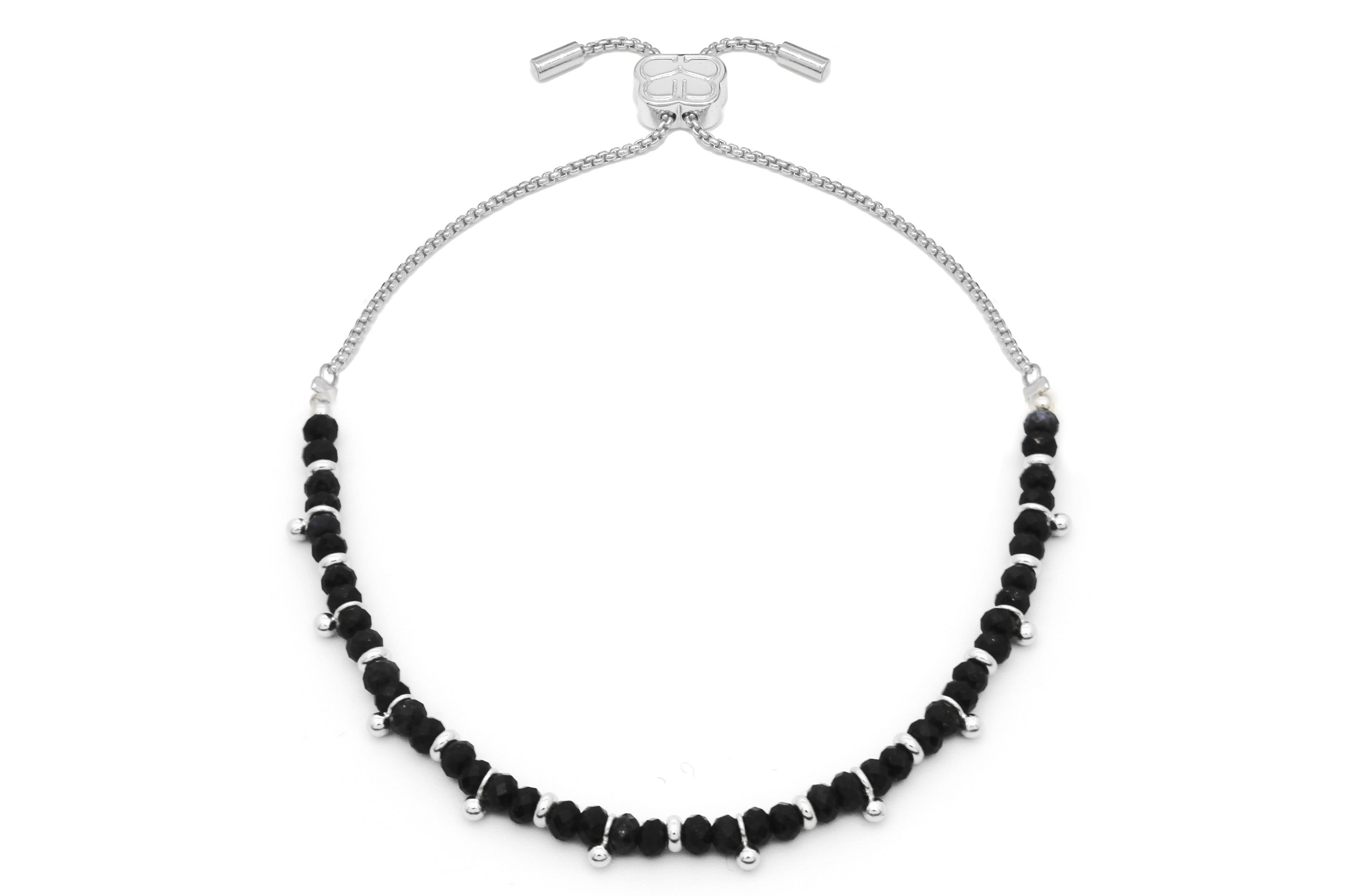 Harmony Black Spinel Silver Bracelet