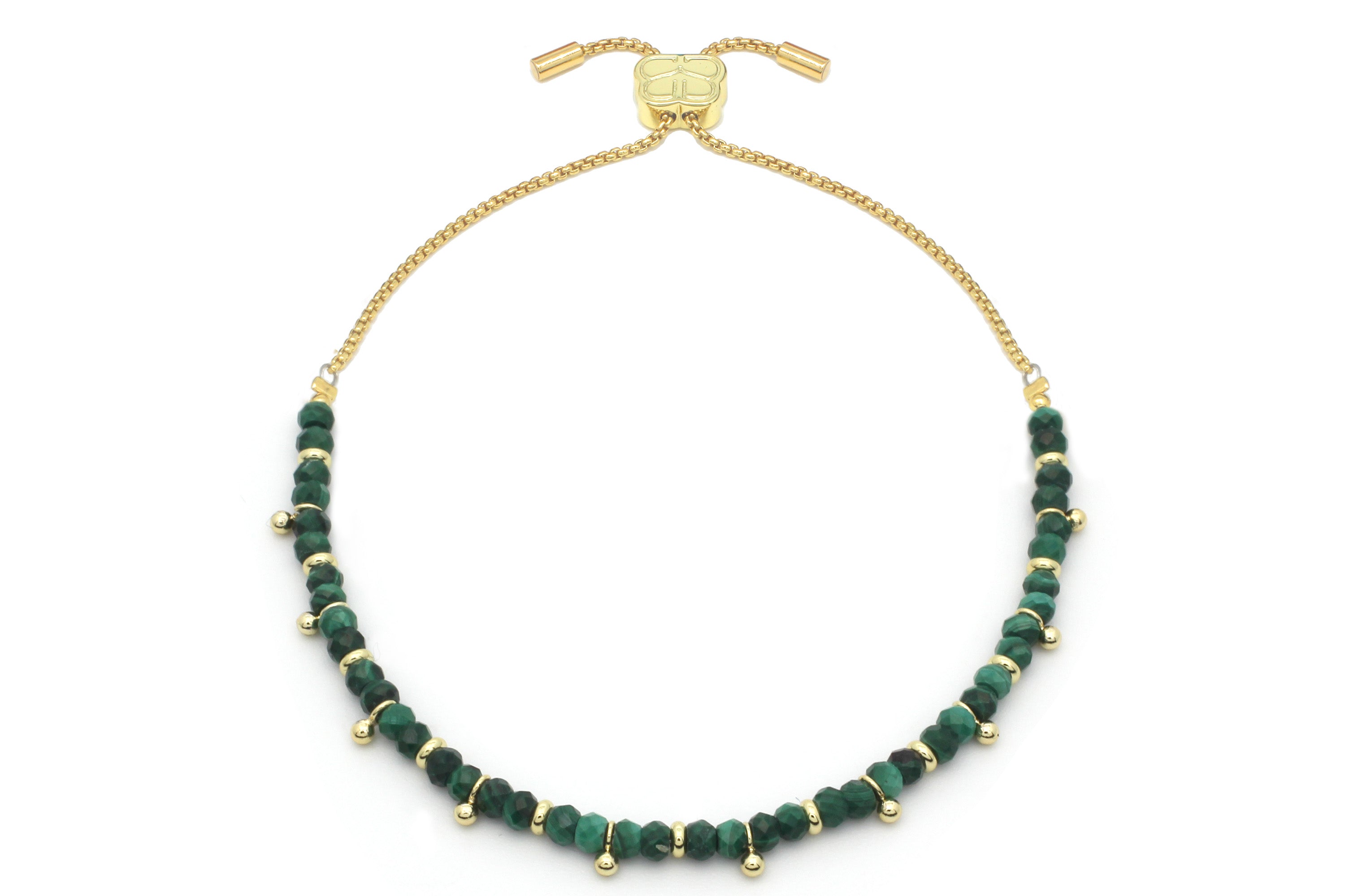 Harmony Malacite Gold Bracelet