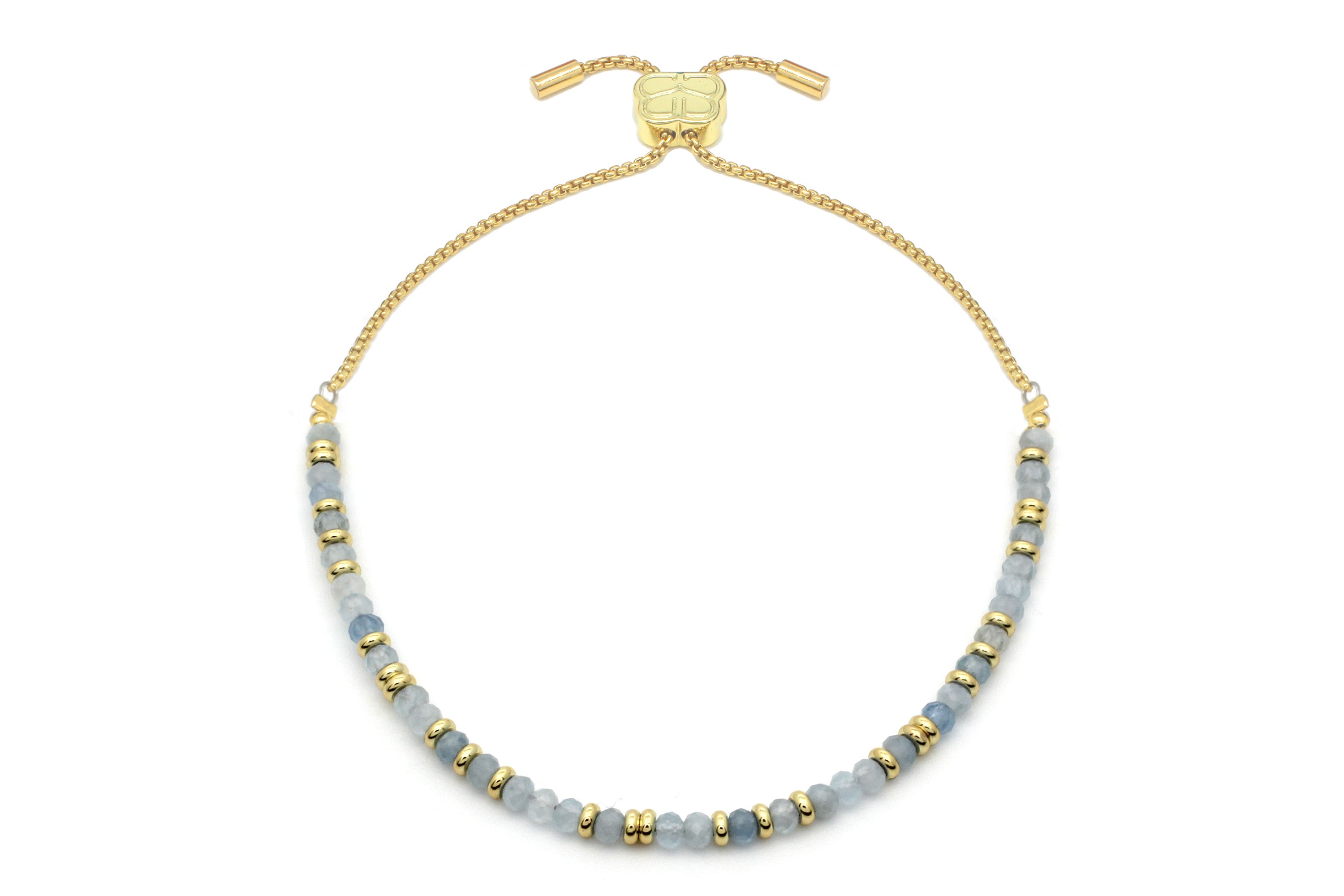 Mystical Aquamarine Gold Bracelet