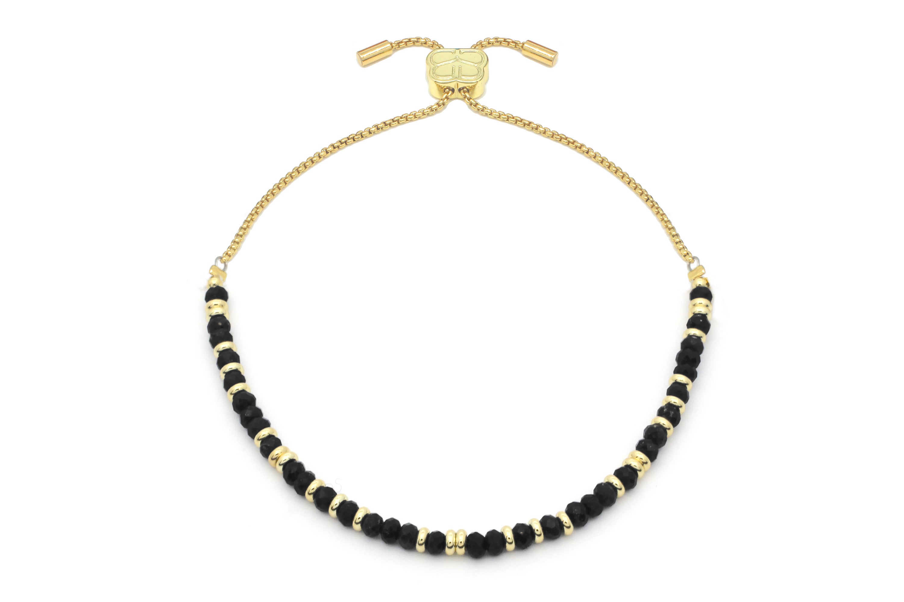 Mystical Black Spinel Gold Bracelet