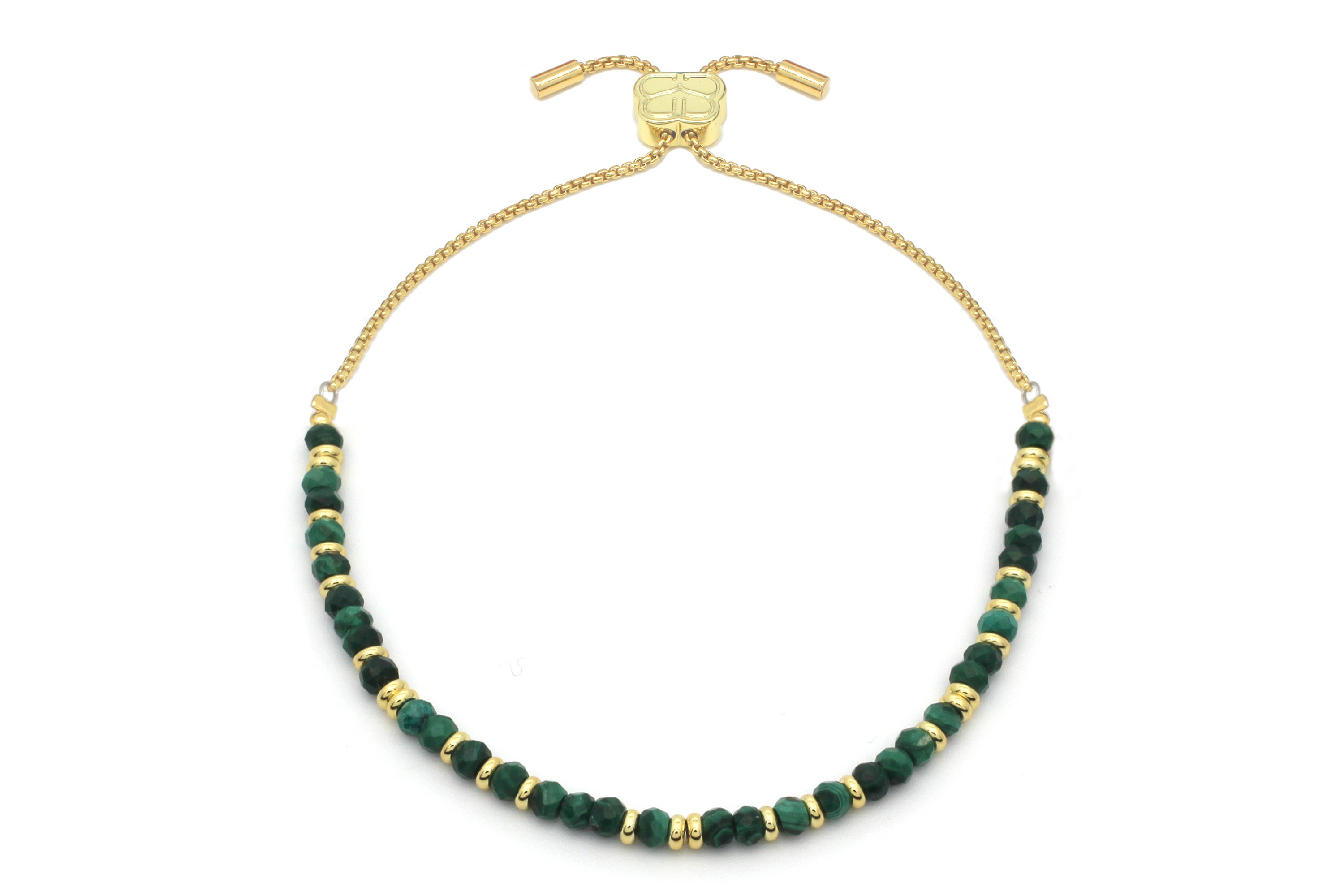 Mystical Malachite Gold Bracelet