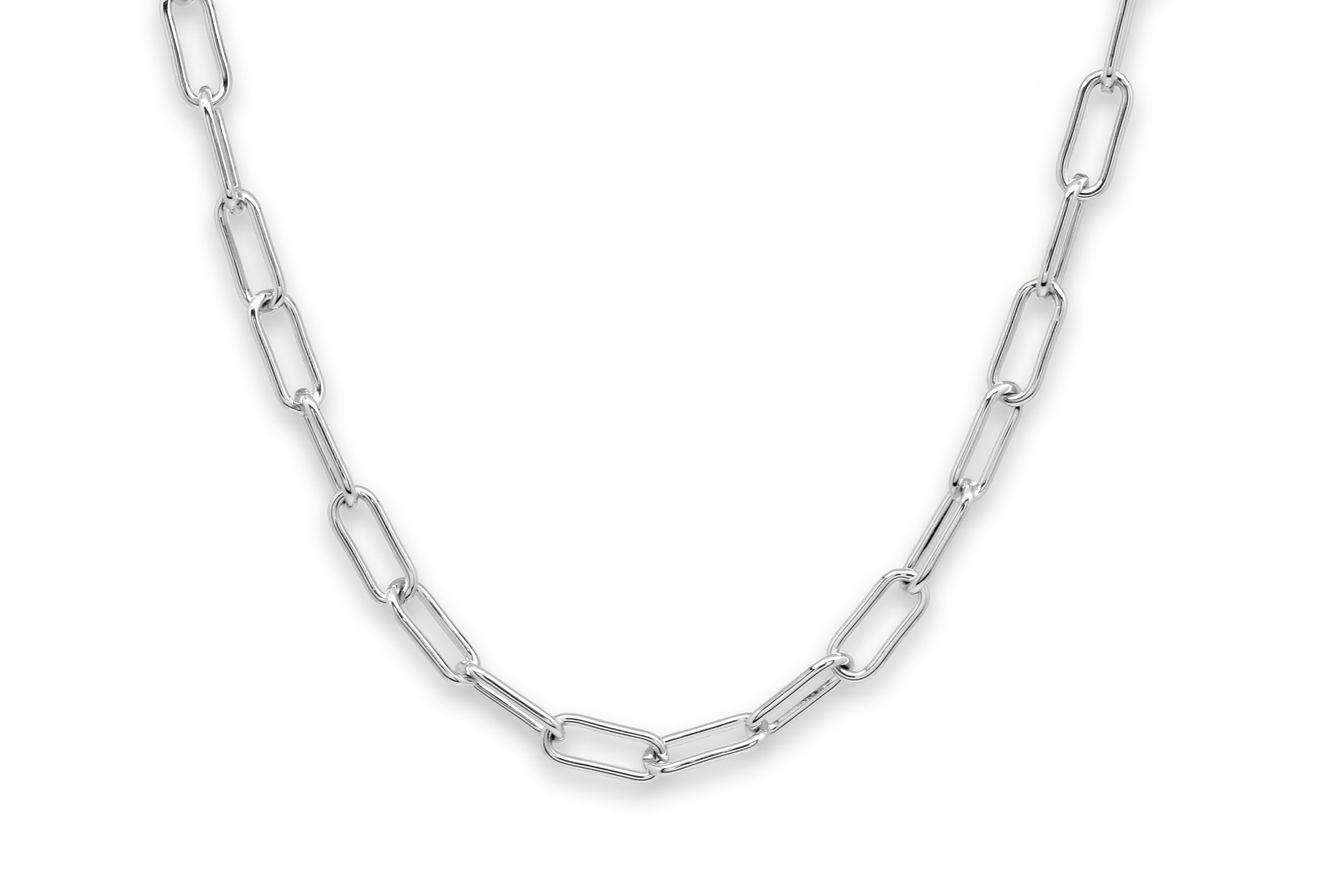 Notus Silver Chunky Chain Medium Length Necklace