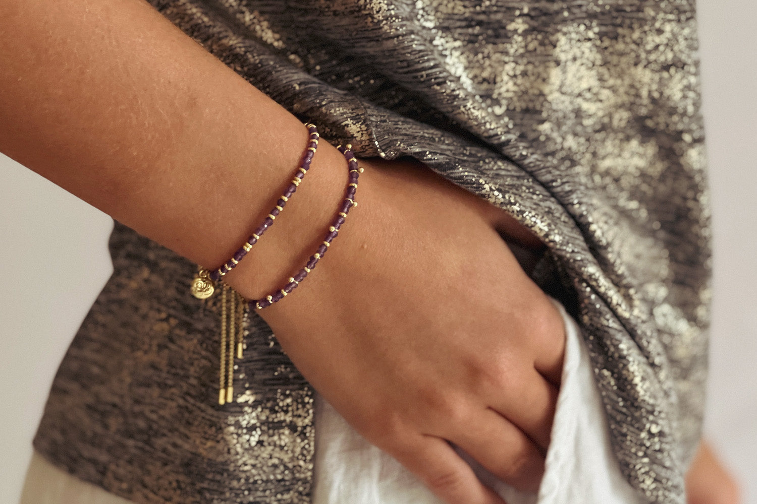 Serenity Amethyst Bracelet Stack