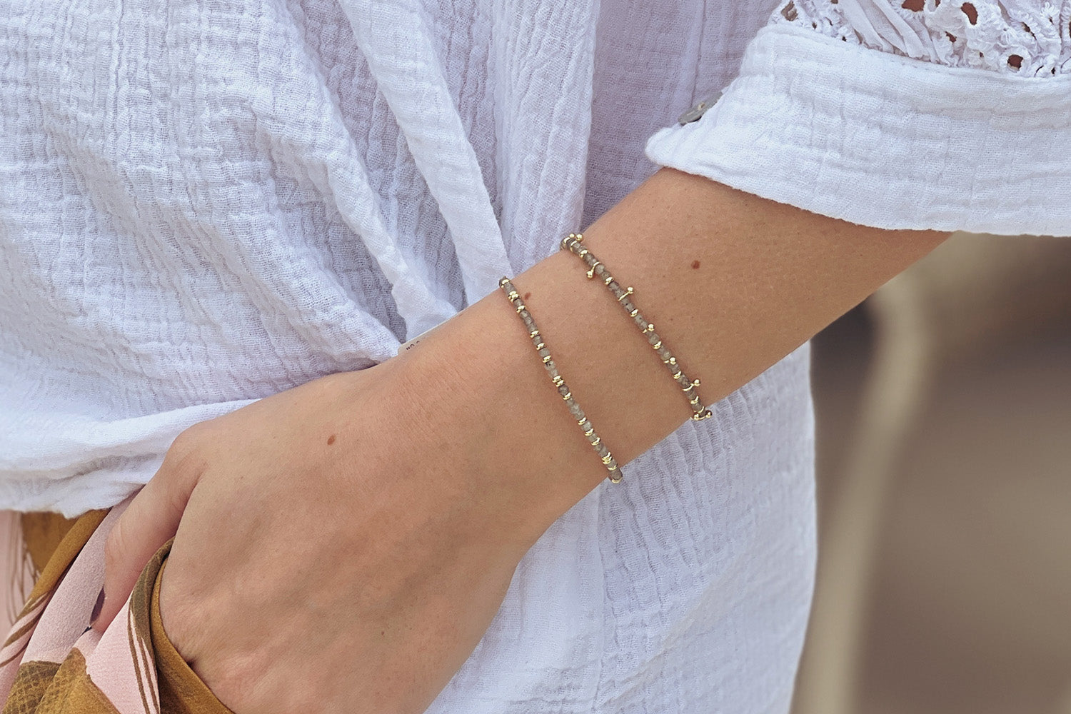 Serenity Labradorite Bracelet Stack