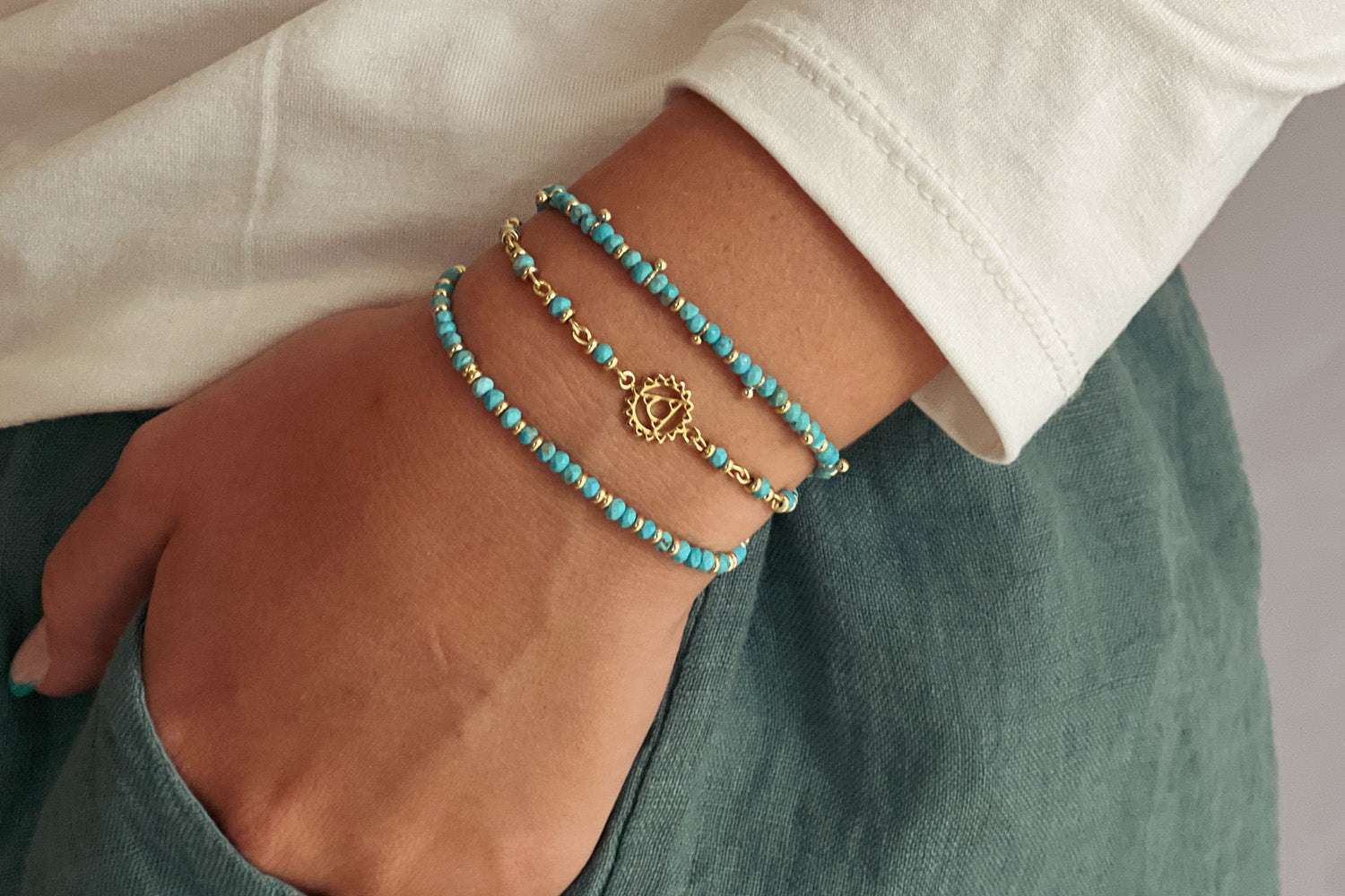 Serenity Turquoise Bracelet Stack