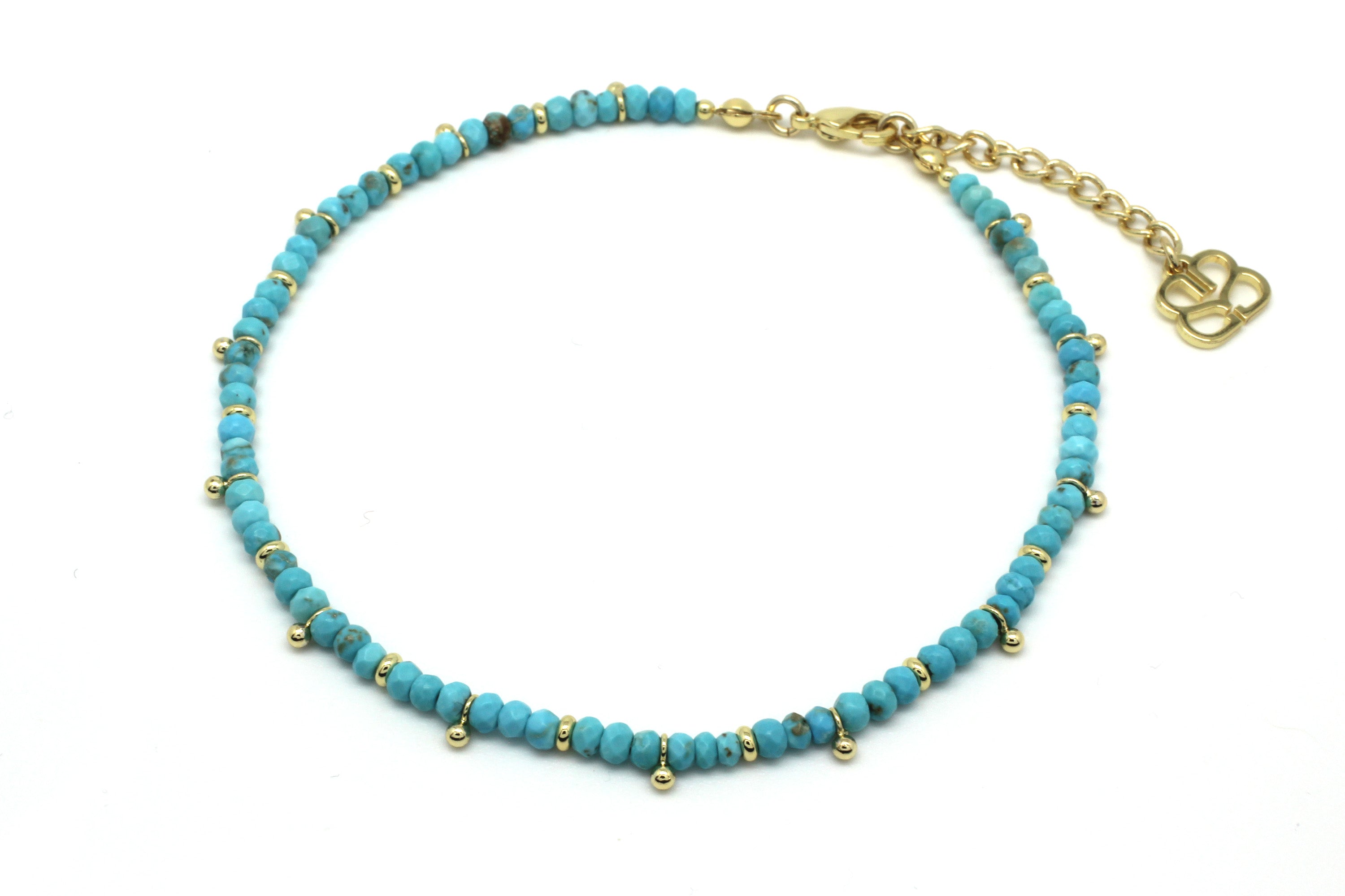 Anse Turquoise Gold Anklet