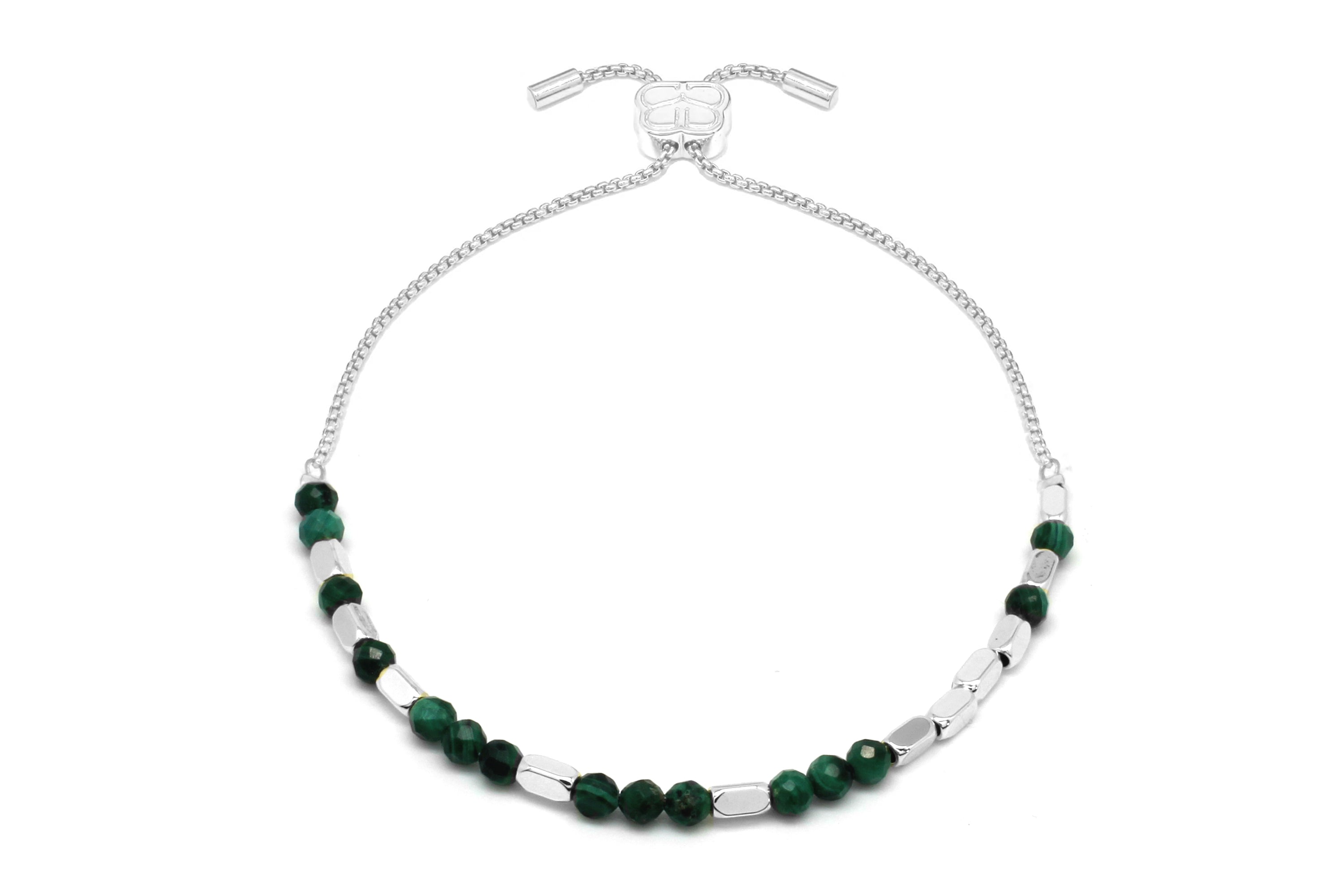 Confidence Malachite Silver Bracelet