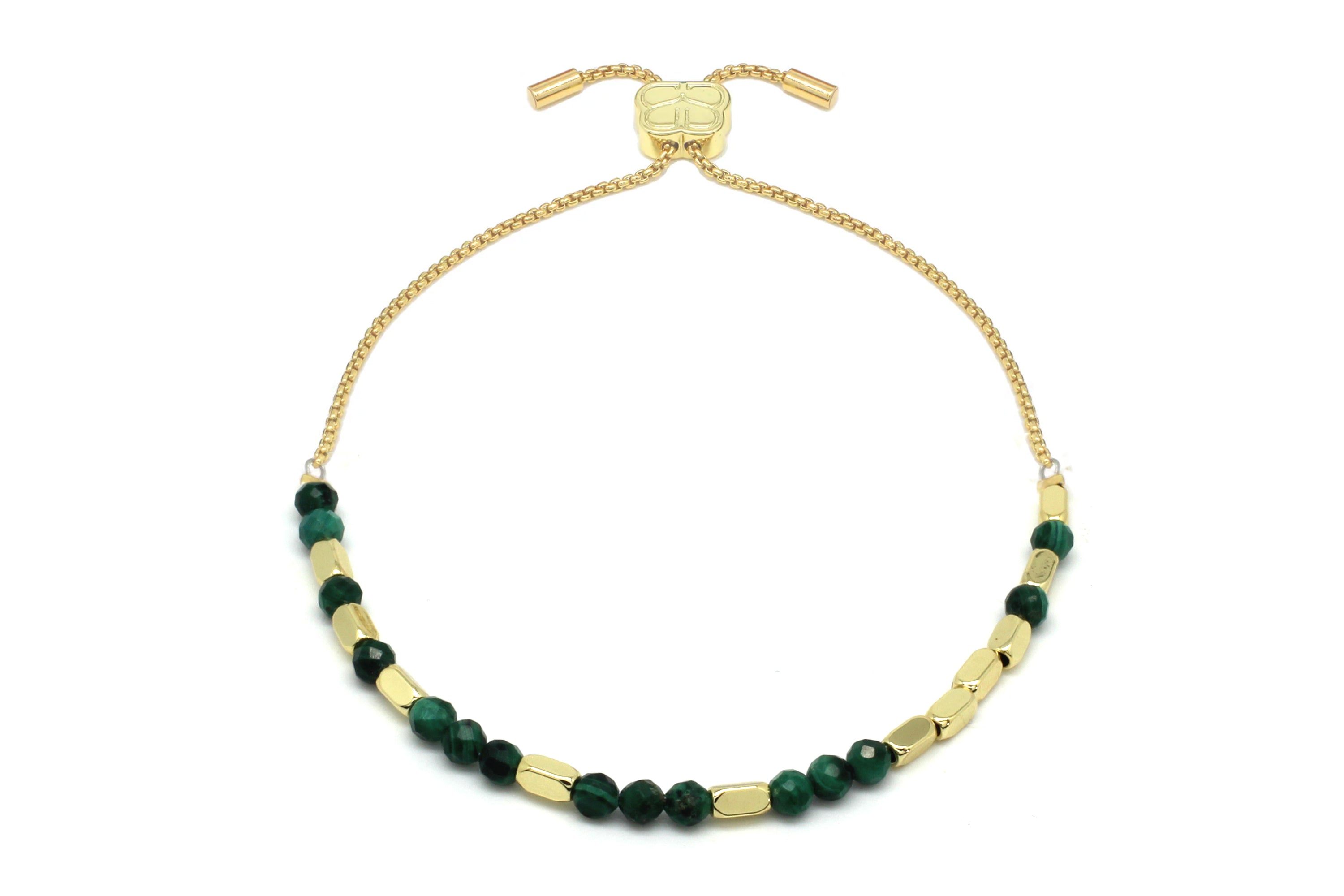 Confidence Malachite Gold Bracelet