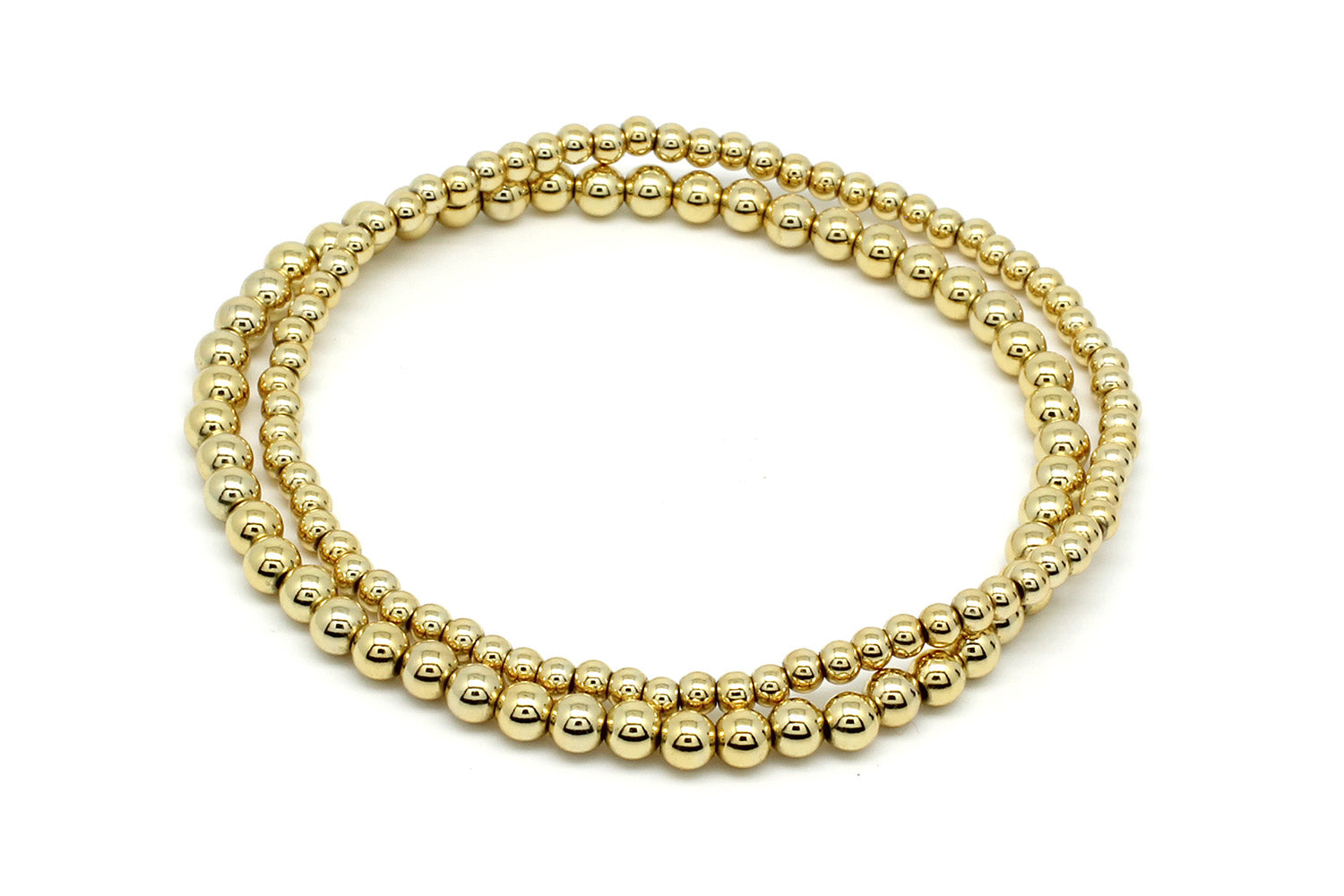 Samra Gold Stretchy Bracelet Duo