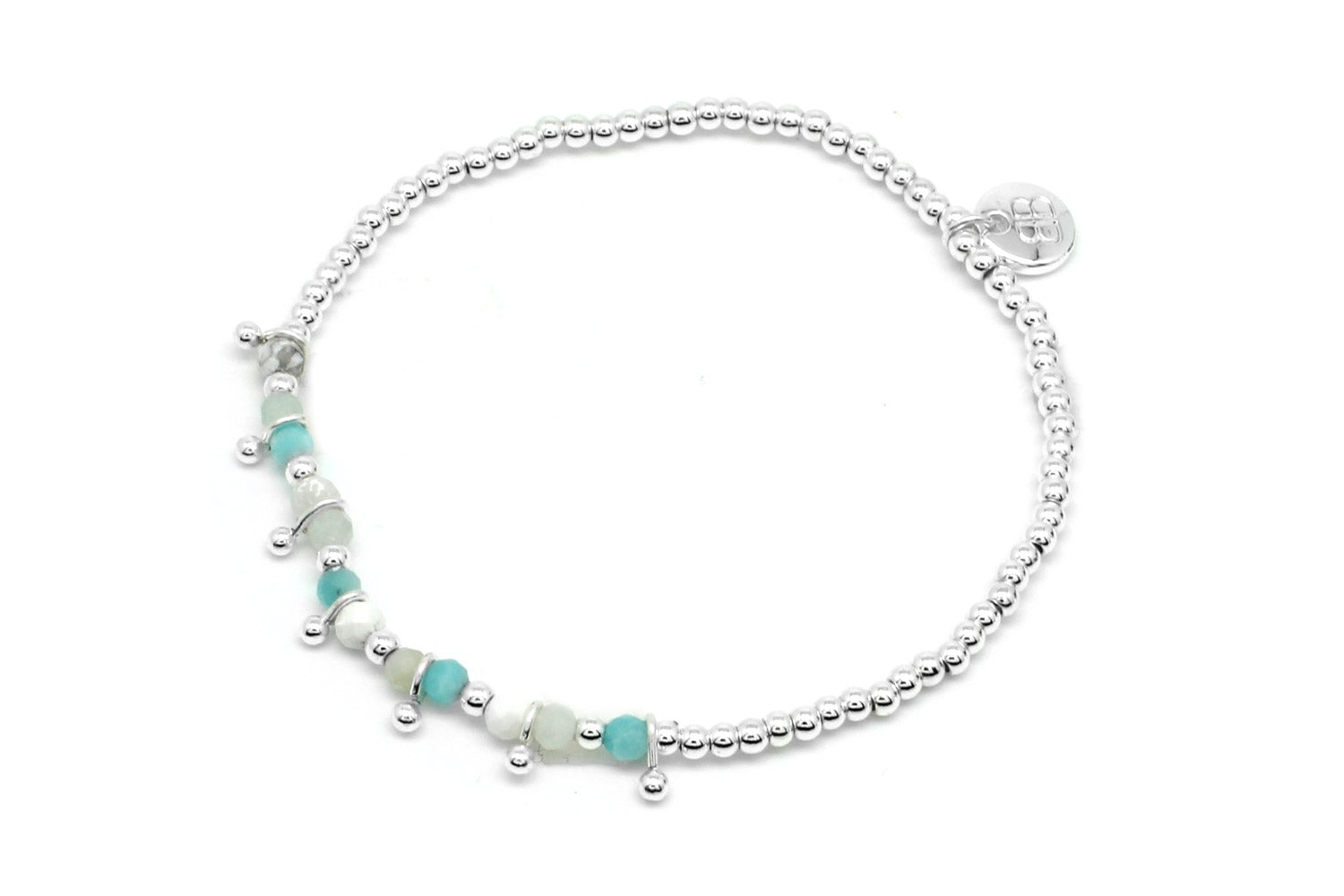 Rio Salada Silver & Aqua Gemstone Bracelet