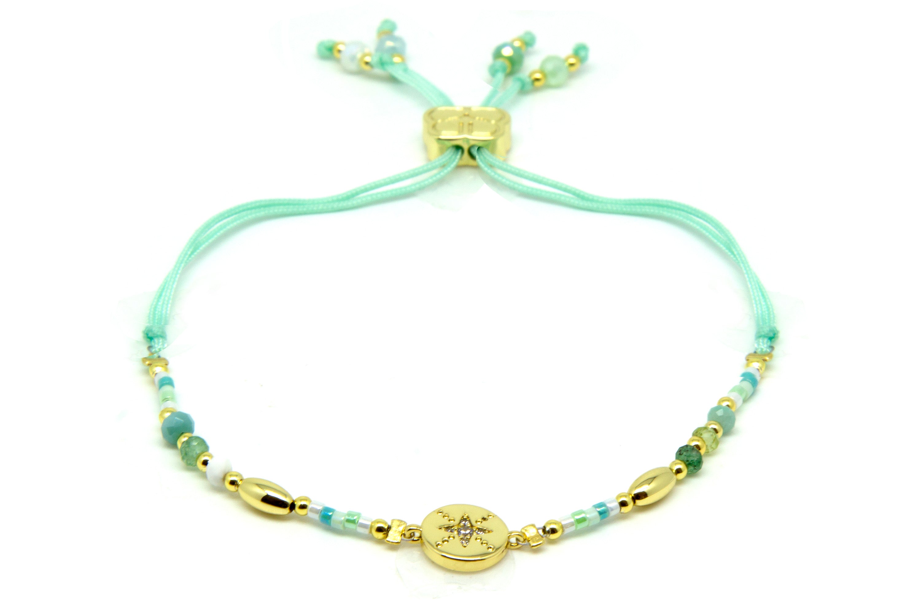 Goji Mint Gemstone & Miyuki Bead Bracelet