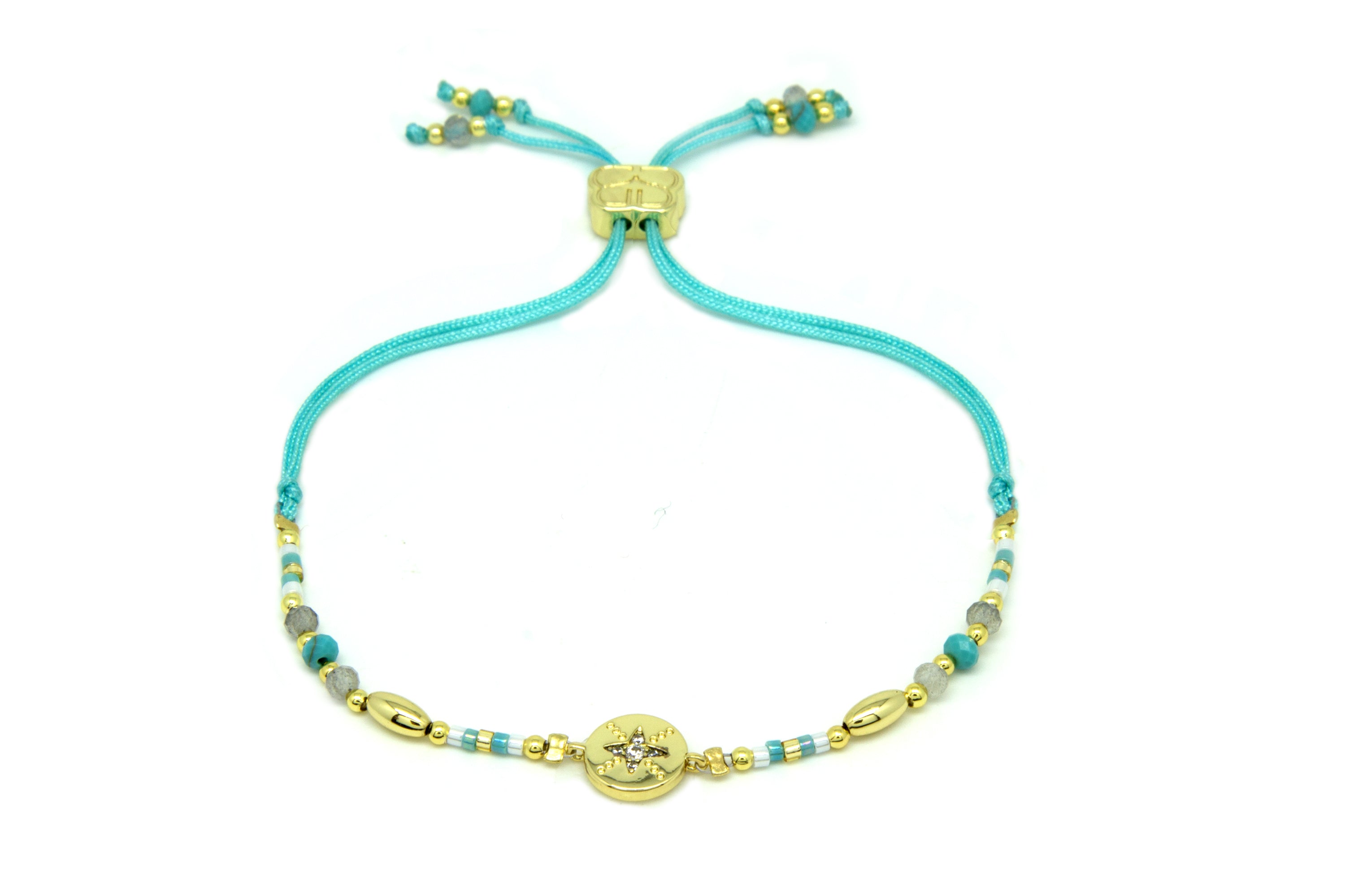 Goji Turquoise Gemstone & Miyuki Bead Bracelet