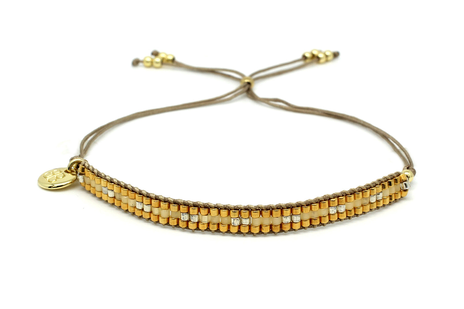 Starshine Gold Beaded Friendship Bracelet