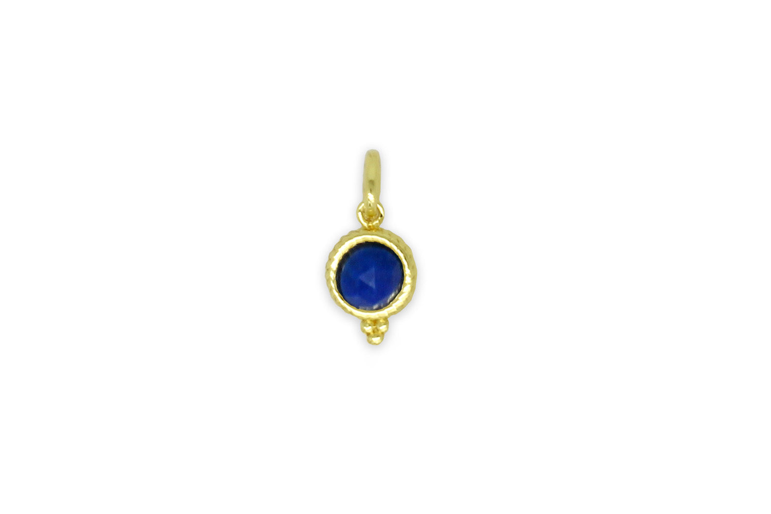 Lapis Lazuli Gold Necklace Charm