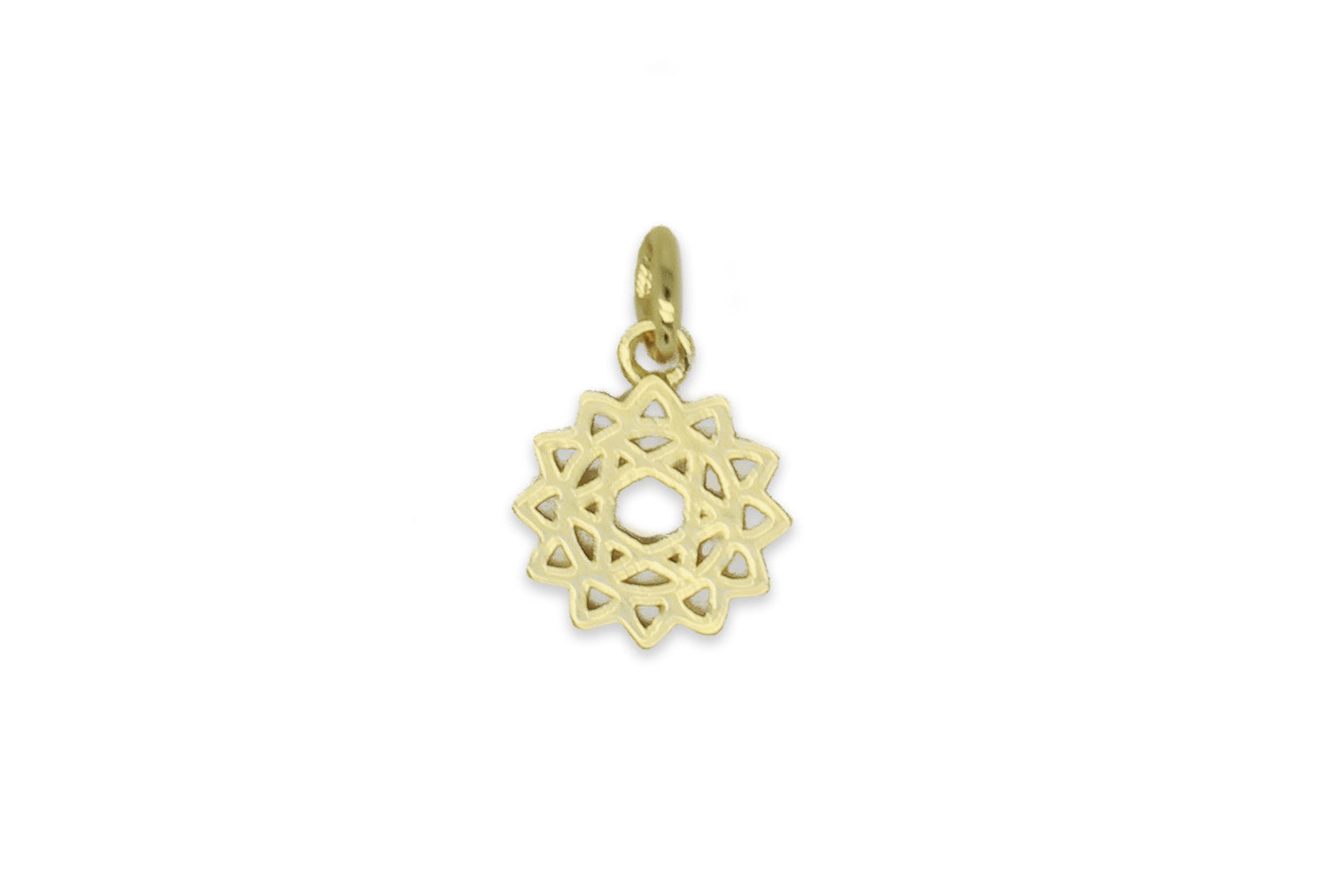 Heart Chakra Gold Necklace Charm