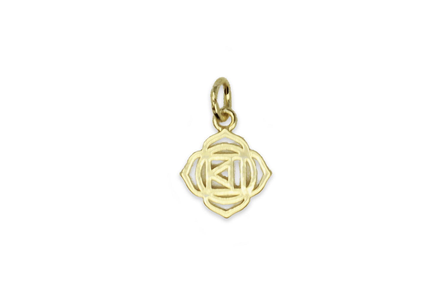 Root Chakra Gold Necklace Charm