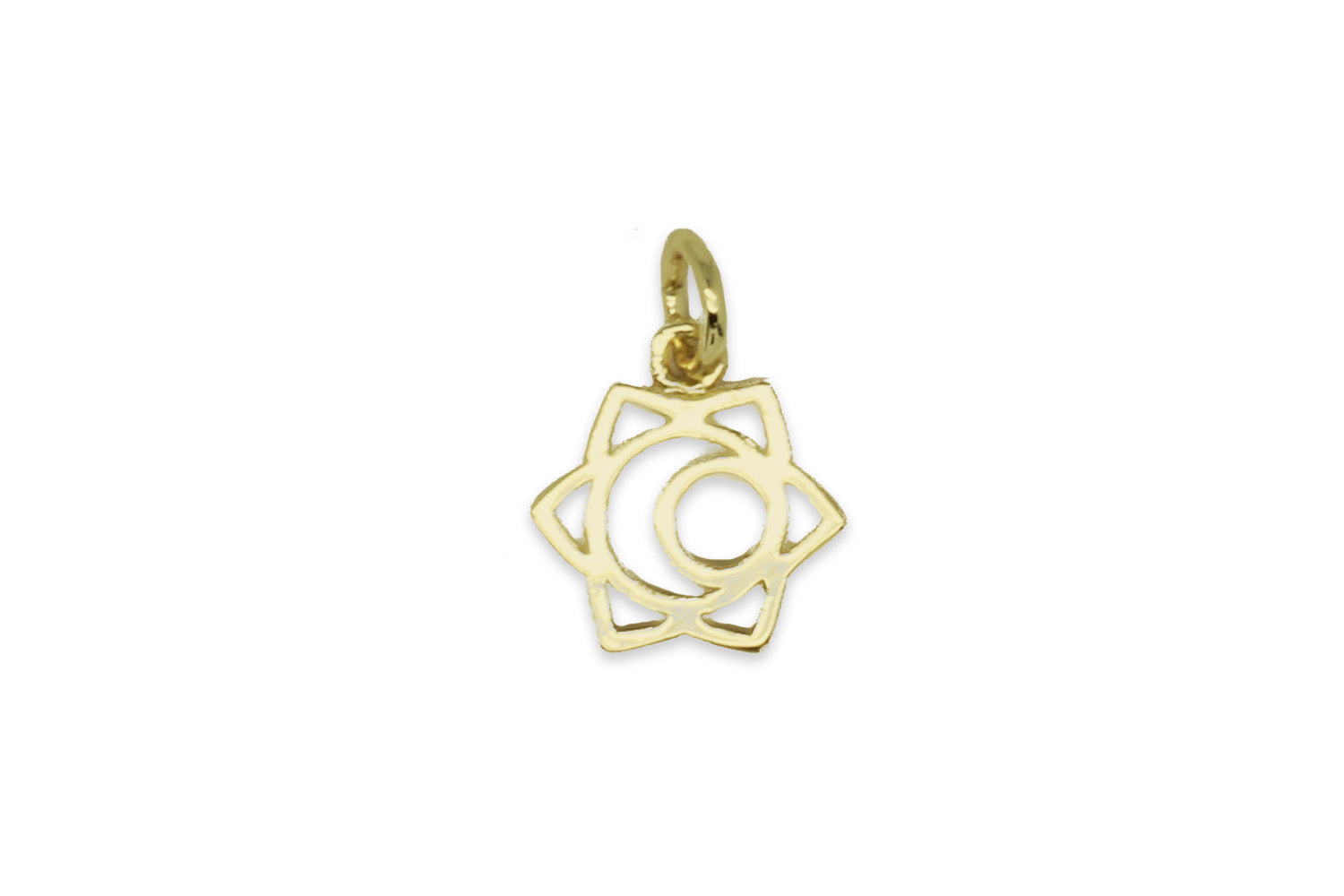 Sacral Chakra Gold Necklace Charm