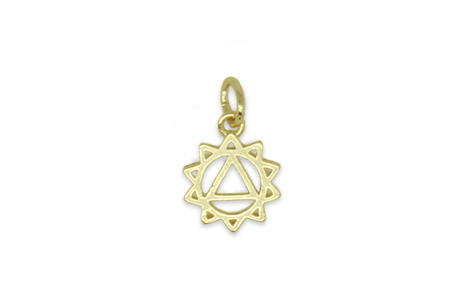 Solar Plexus Chakra Gold Necklace Charm