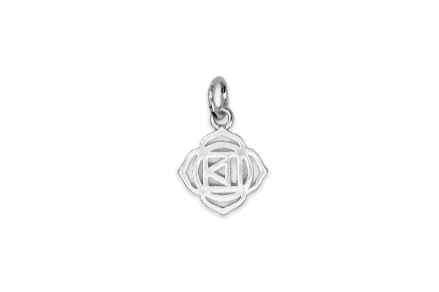 Root Chakra Silver Necklace Charm