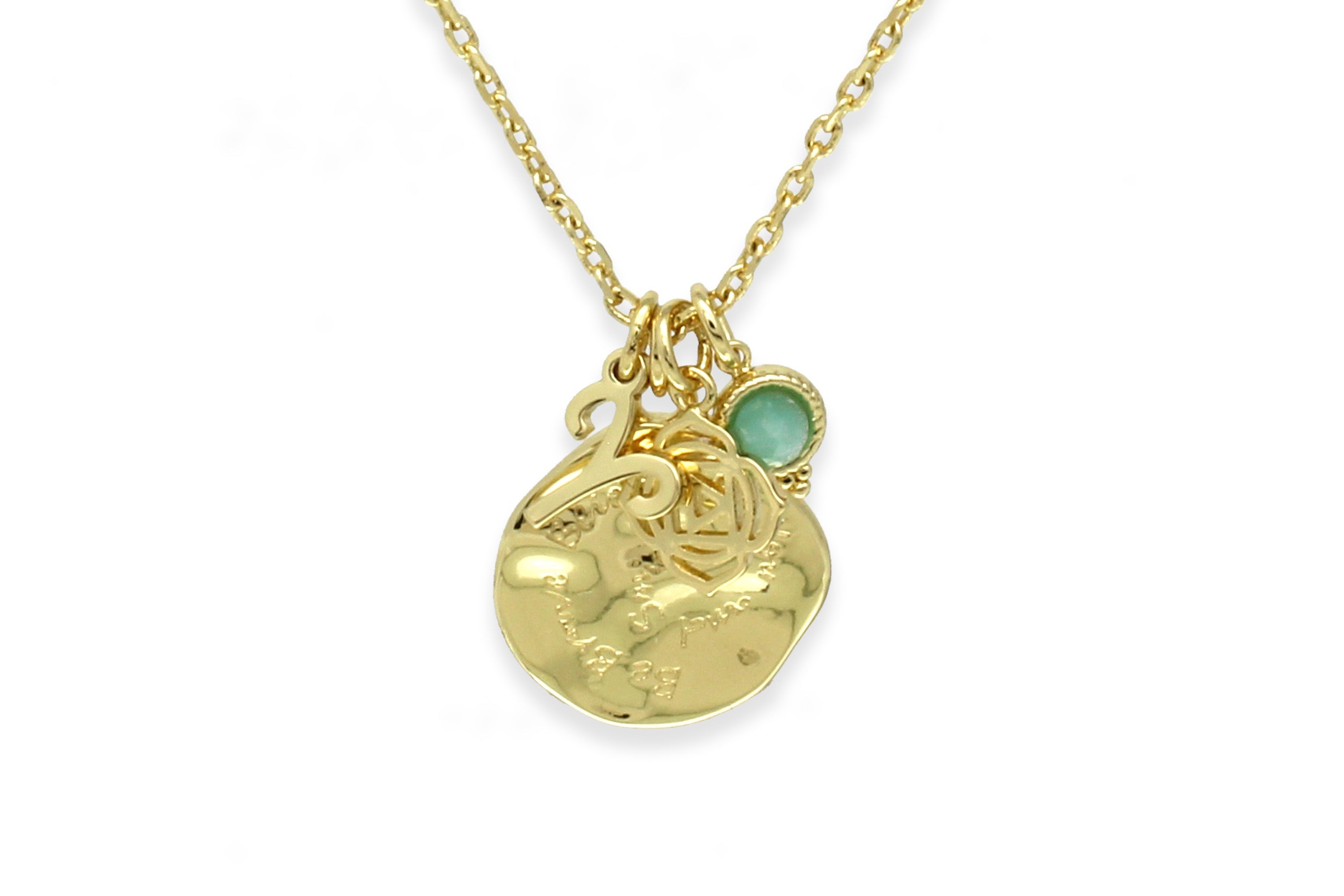 Gold 'Be You' Pendant Necklace