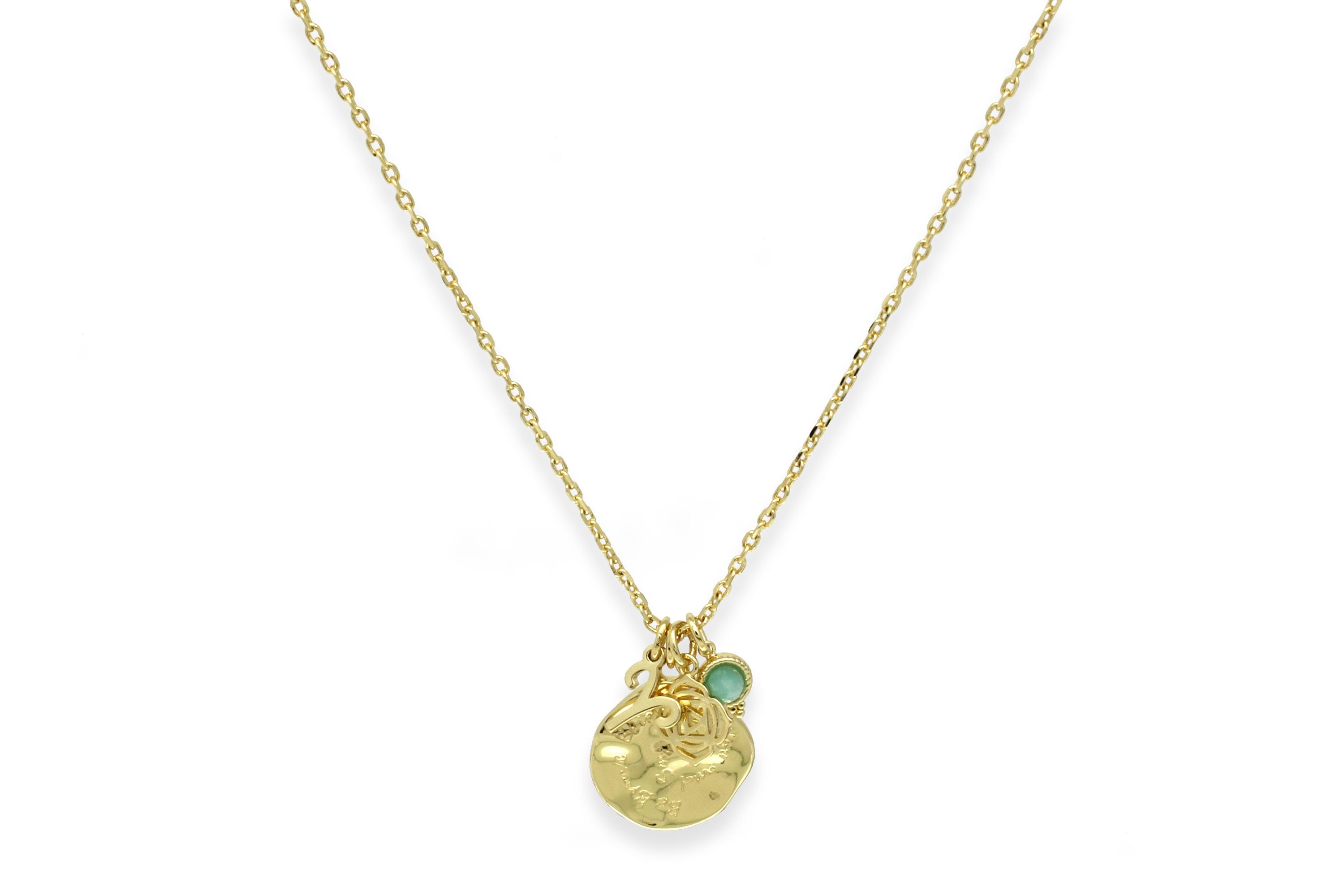 Gold 'Be You' Pendant Necklace