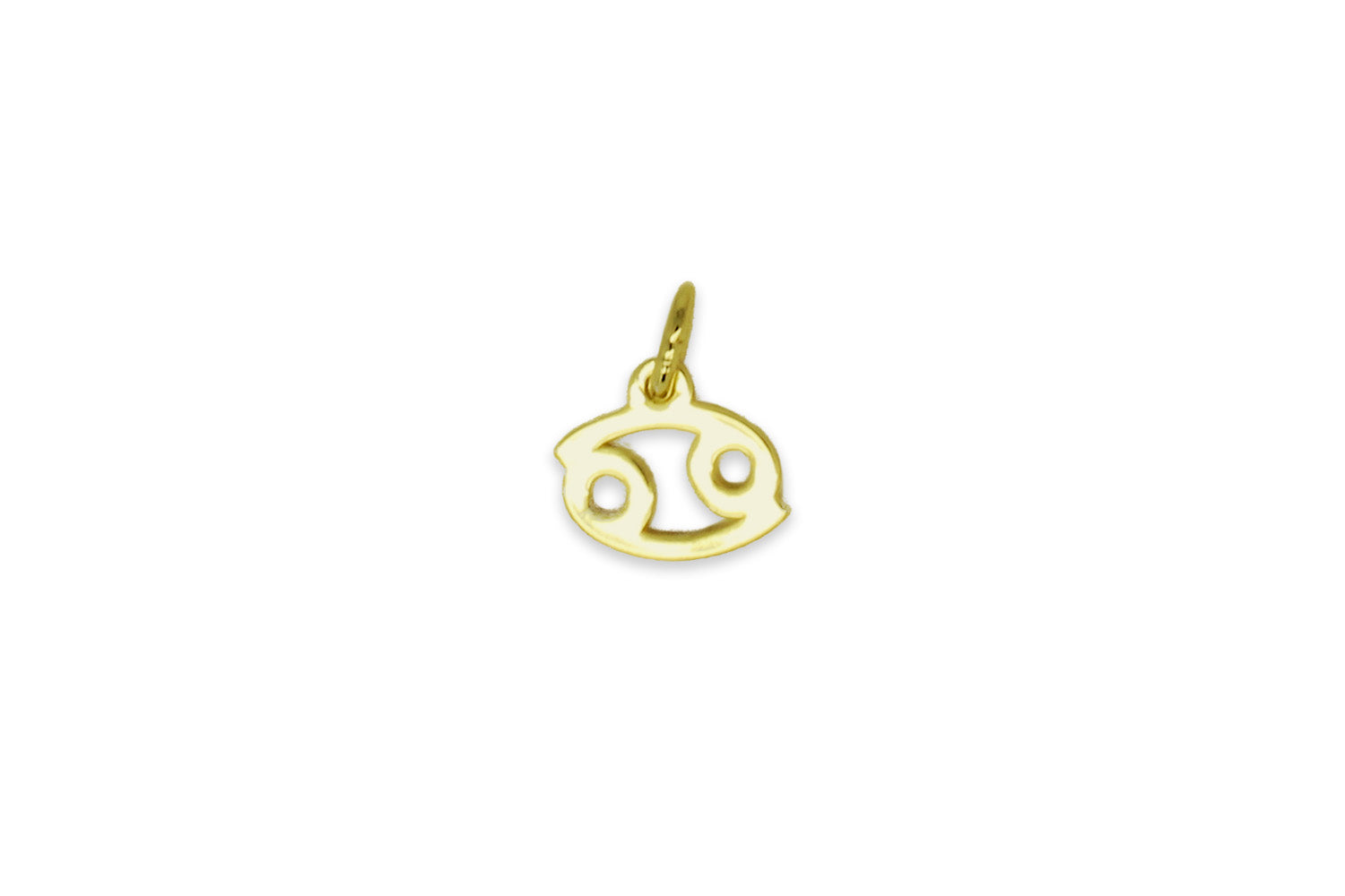 Cancer Zodiac Gold Necklace Charm