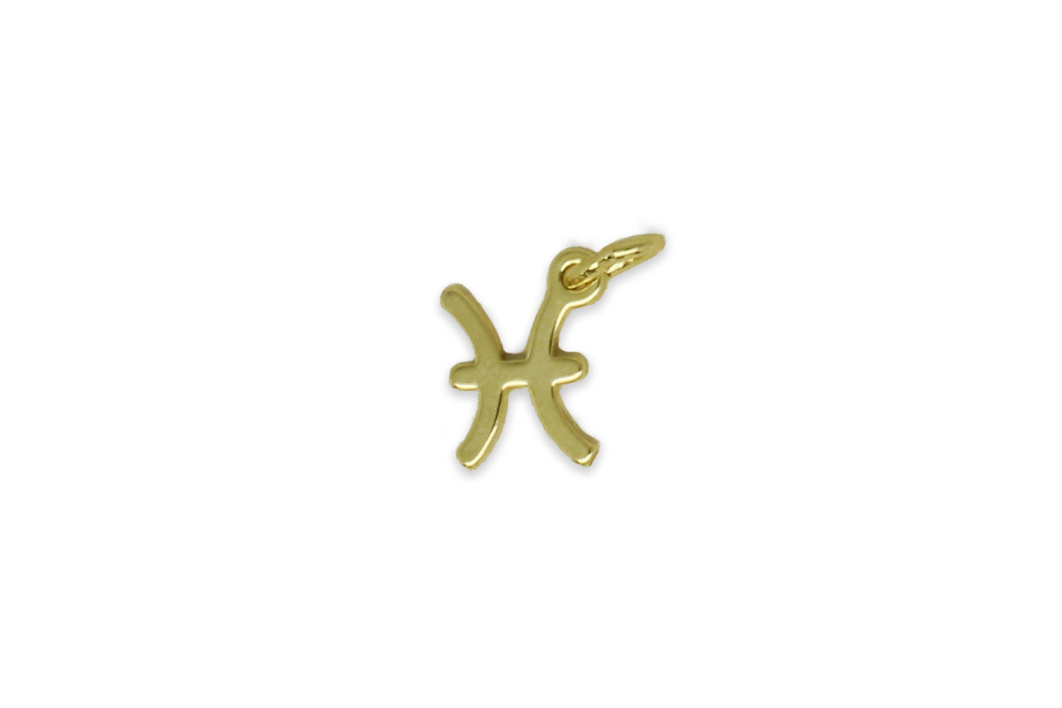 Pisces Zodiac Gold Charm