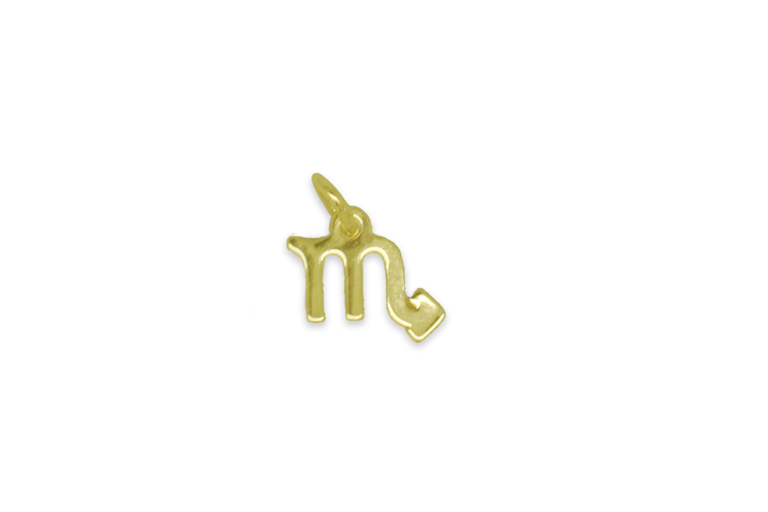 Scorpio Zodiac Gold Necklace Charm