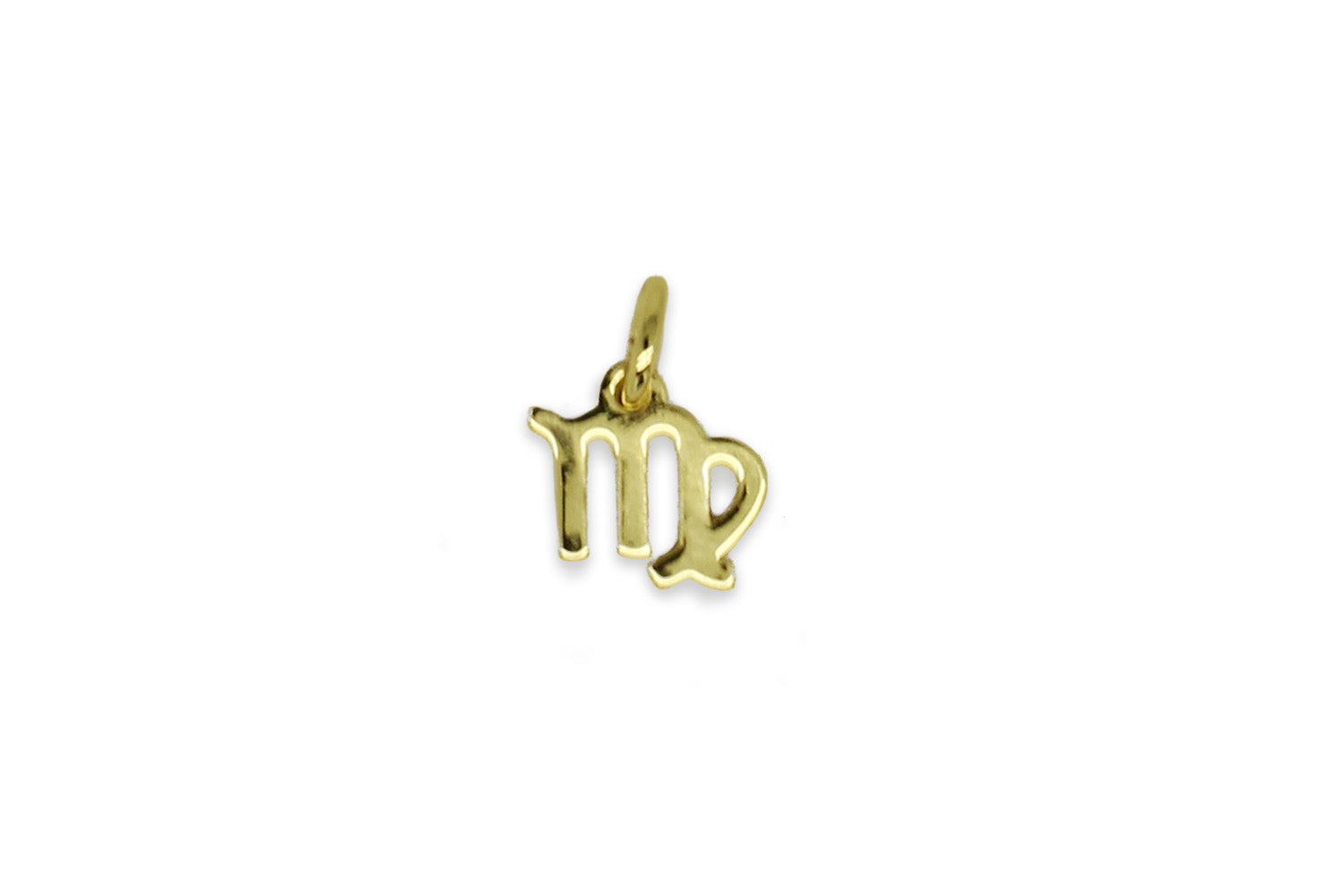 Virgo Zodiac Gold Necklace Charm