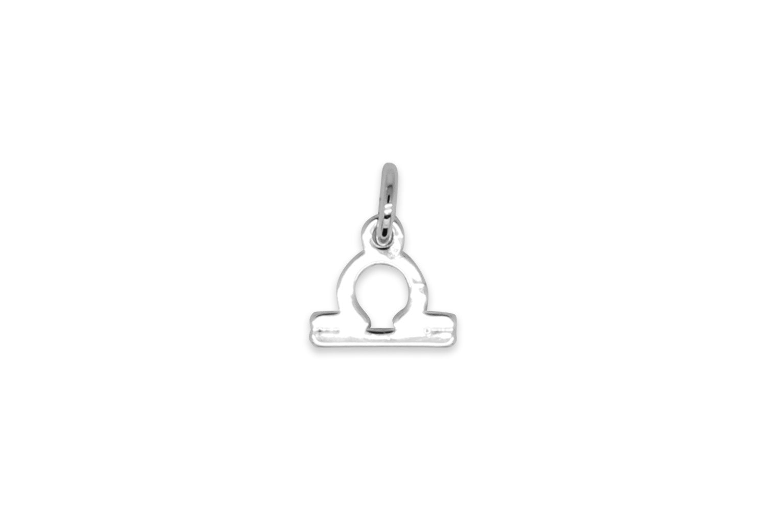 Libra Zodiac Silver Necklace Charm