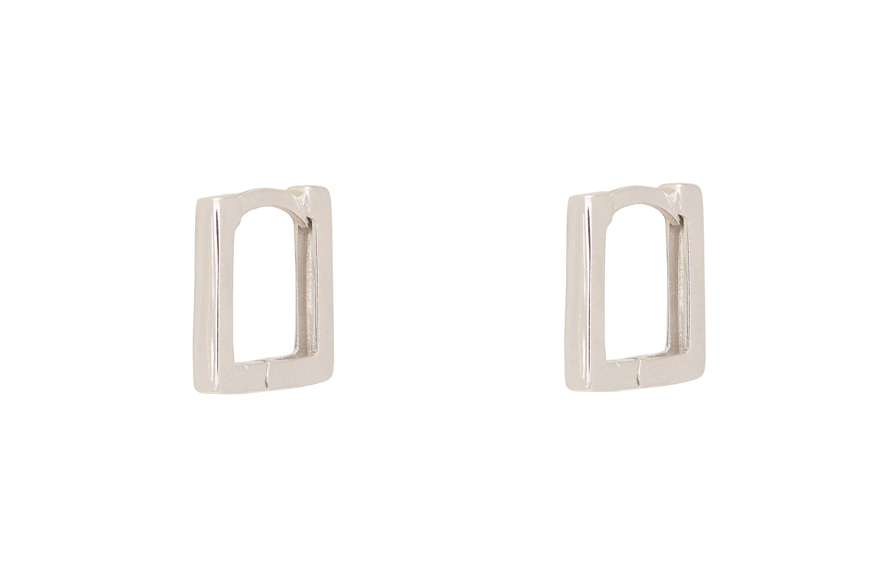 Ortega Silver Huggie Earrings