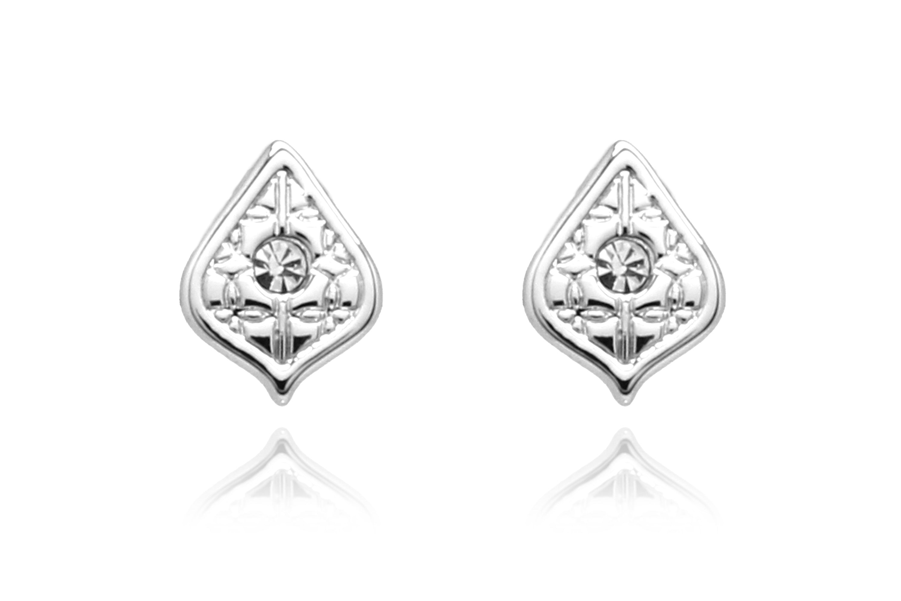 Linden CZ Silver Stud Earring