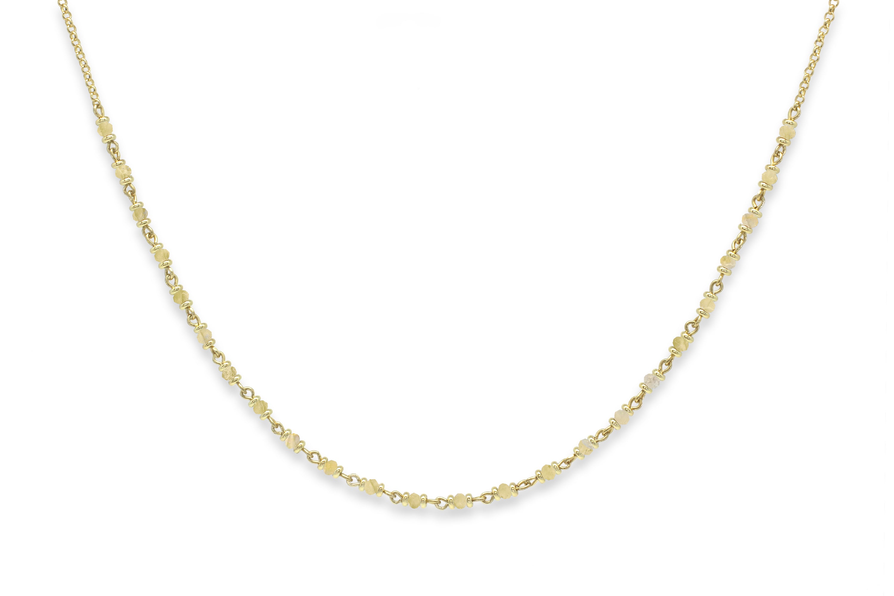 Panacea Citrine Gold Gemstone Necklace