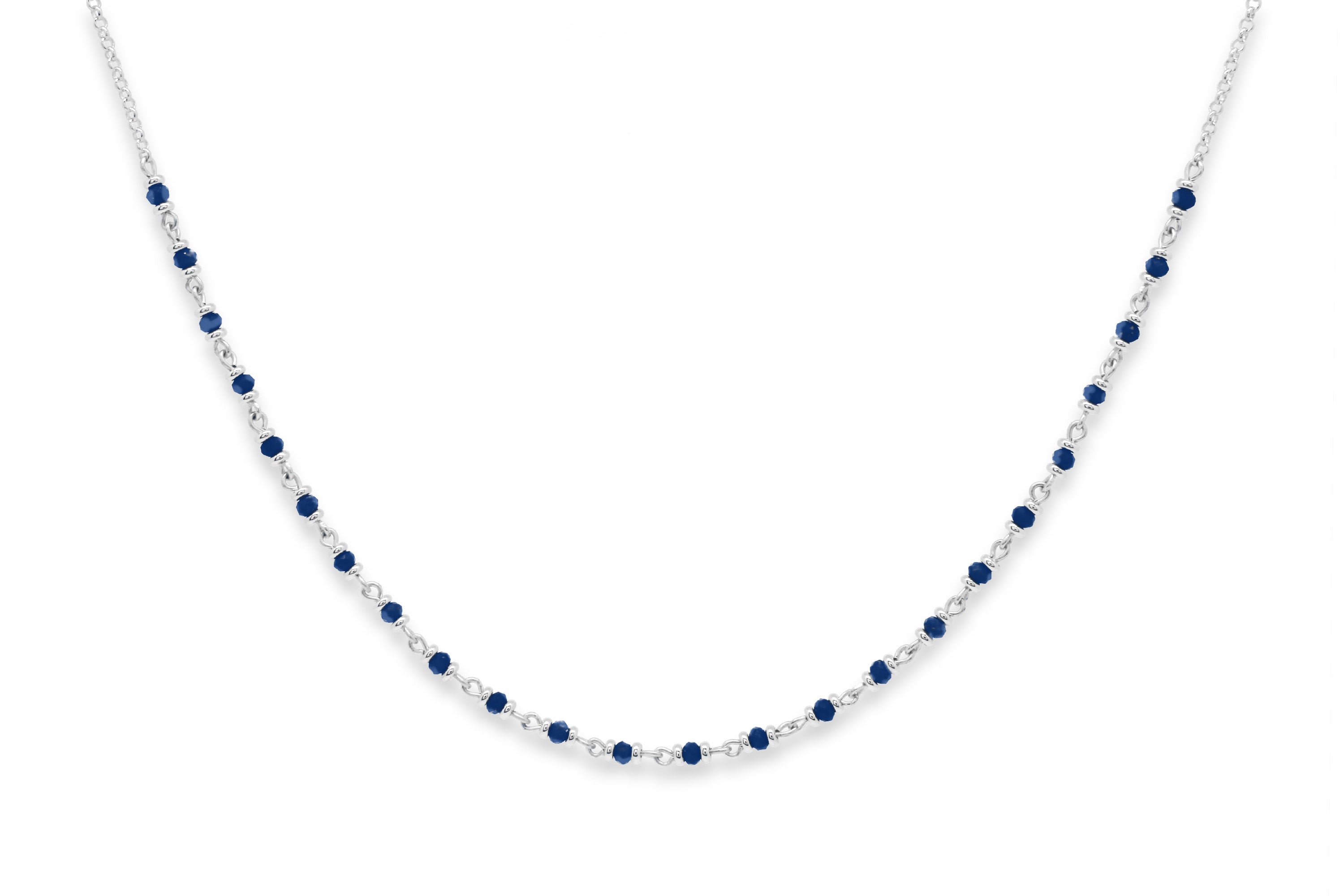 Panacea Lapis Silver Gemstone Necklace