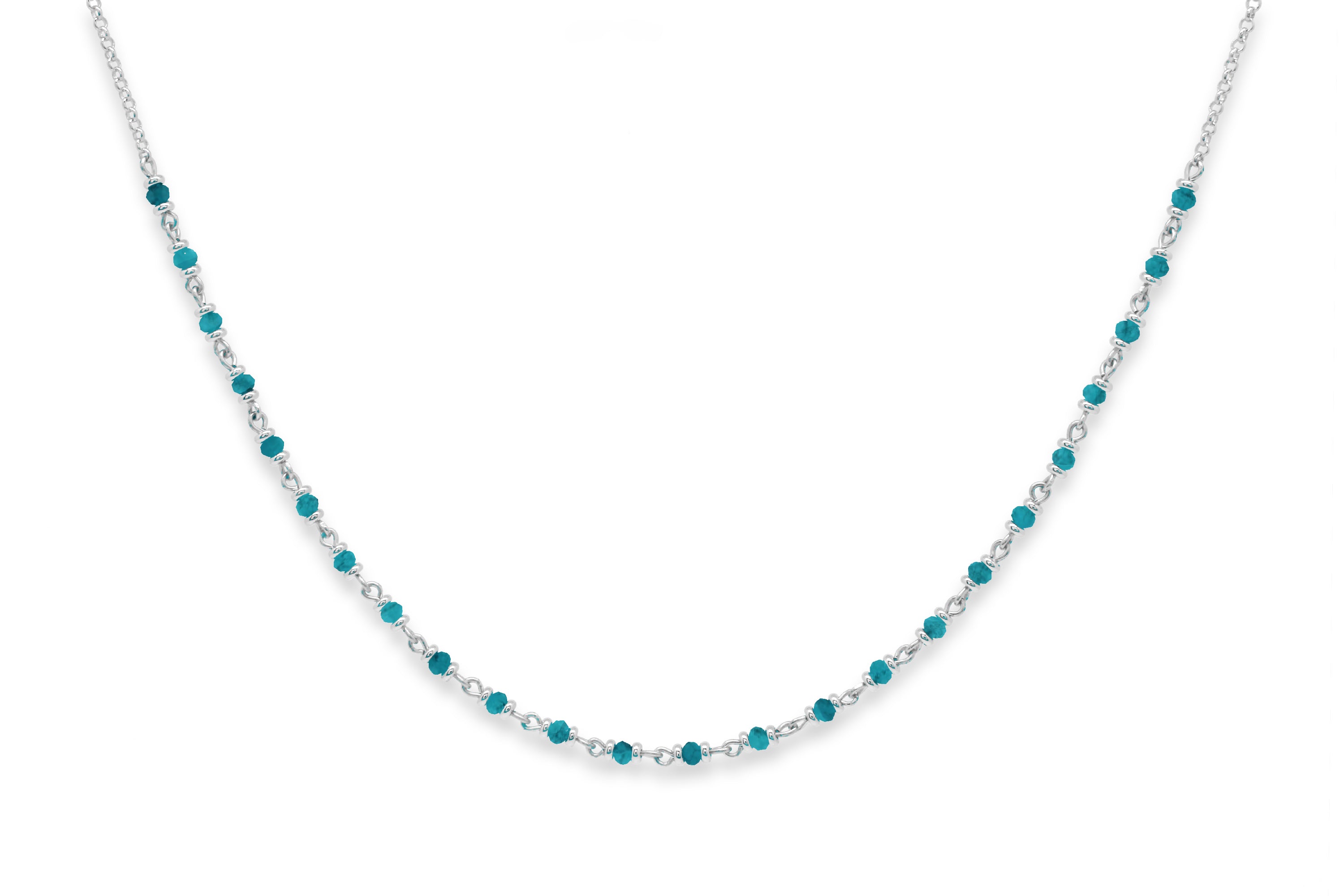 Panacea Turquoise Silver Gemstone Necklace