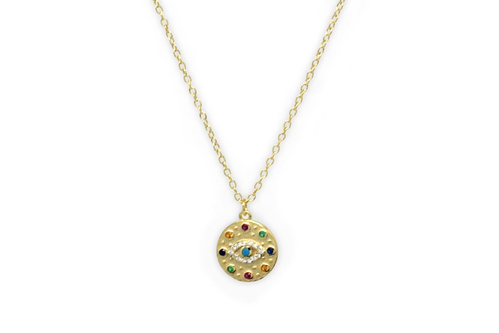 Bramble Gold Evil Eye Necklace